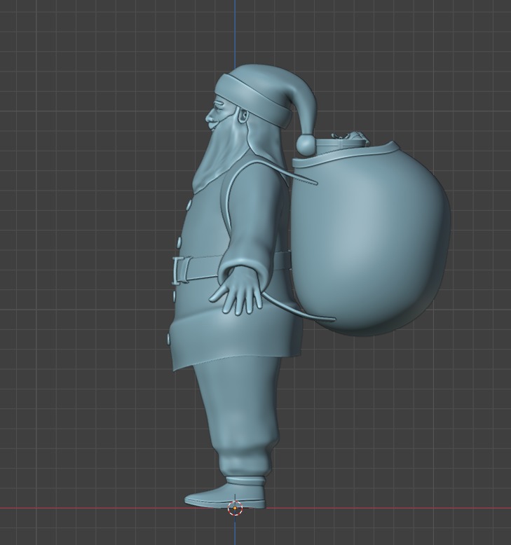 Real-Size Santa Claus 3D Model  3D print model_7