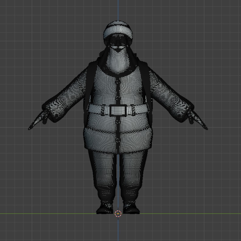 Real-Size Santa Claus 3D Model  3D print model_11