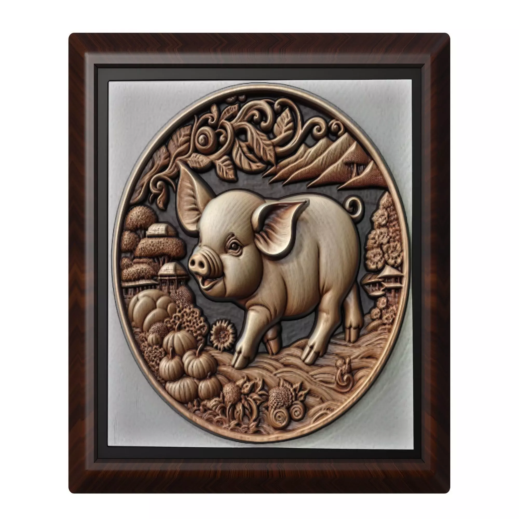 Pig Animal 3D print model_0