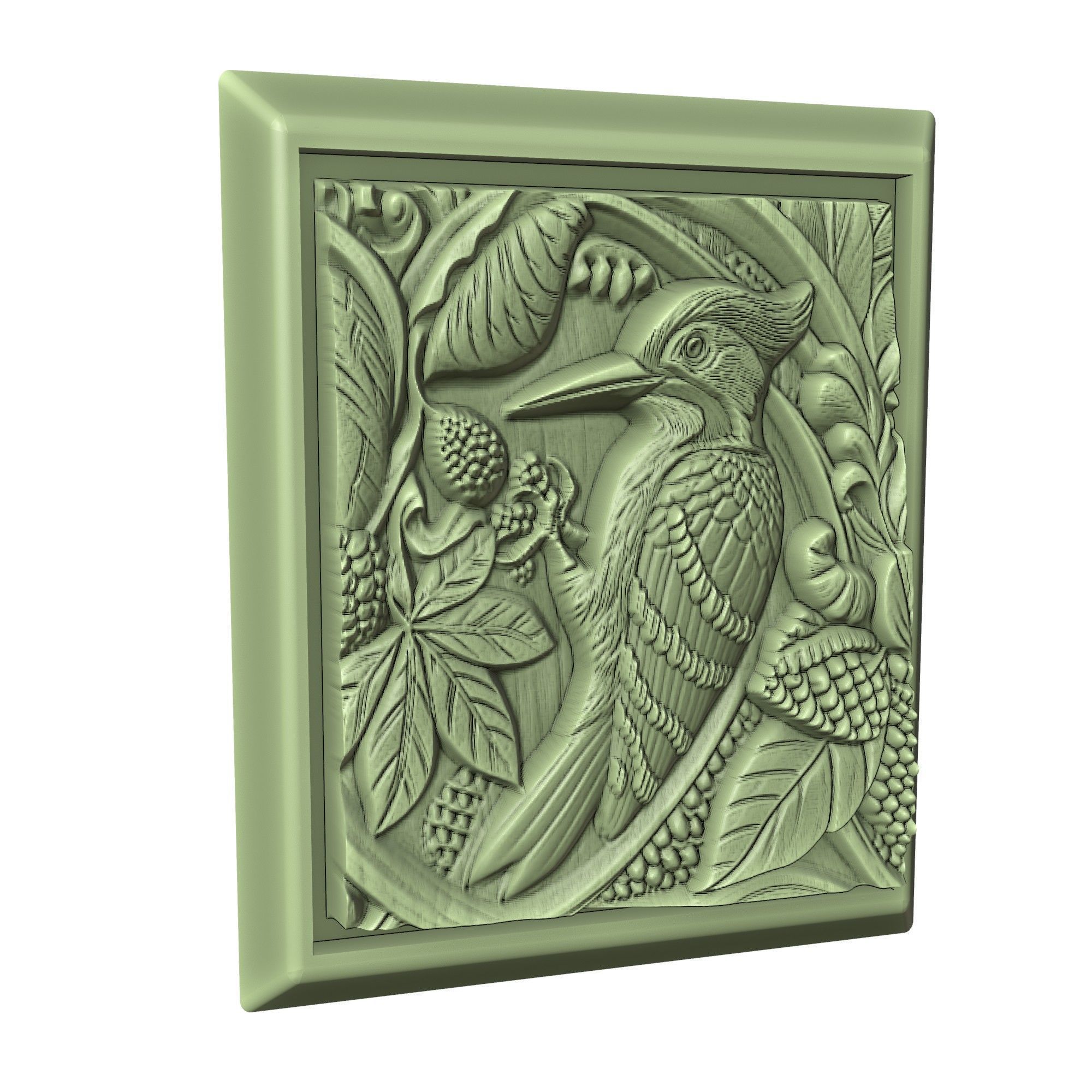 Woodpecker Animal 3D print model_3