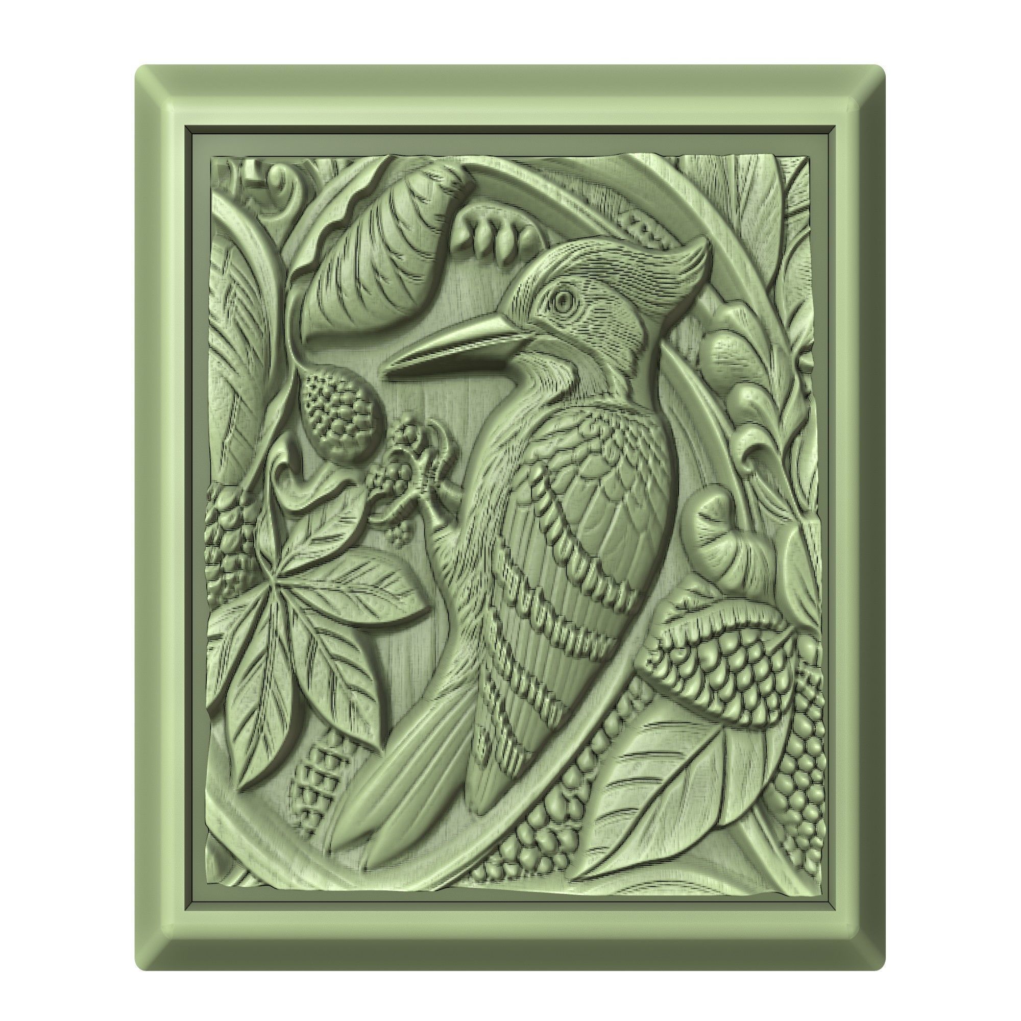 Woodpecker Animal 3D print model_2