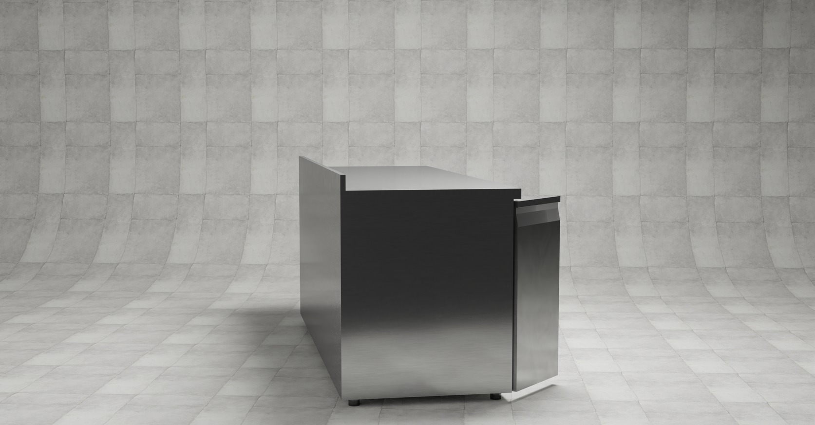 Commercial Refrigerator 3D model_2