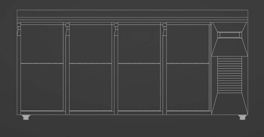 Commercial Refrigerator 3D model_5