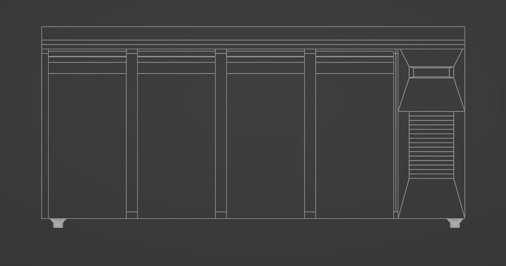 Commercial Refrigerator 3D model_4