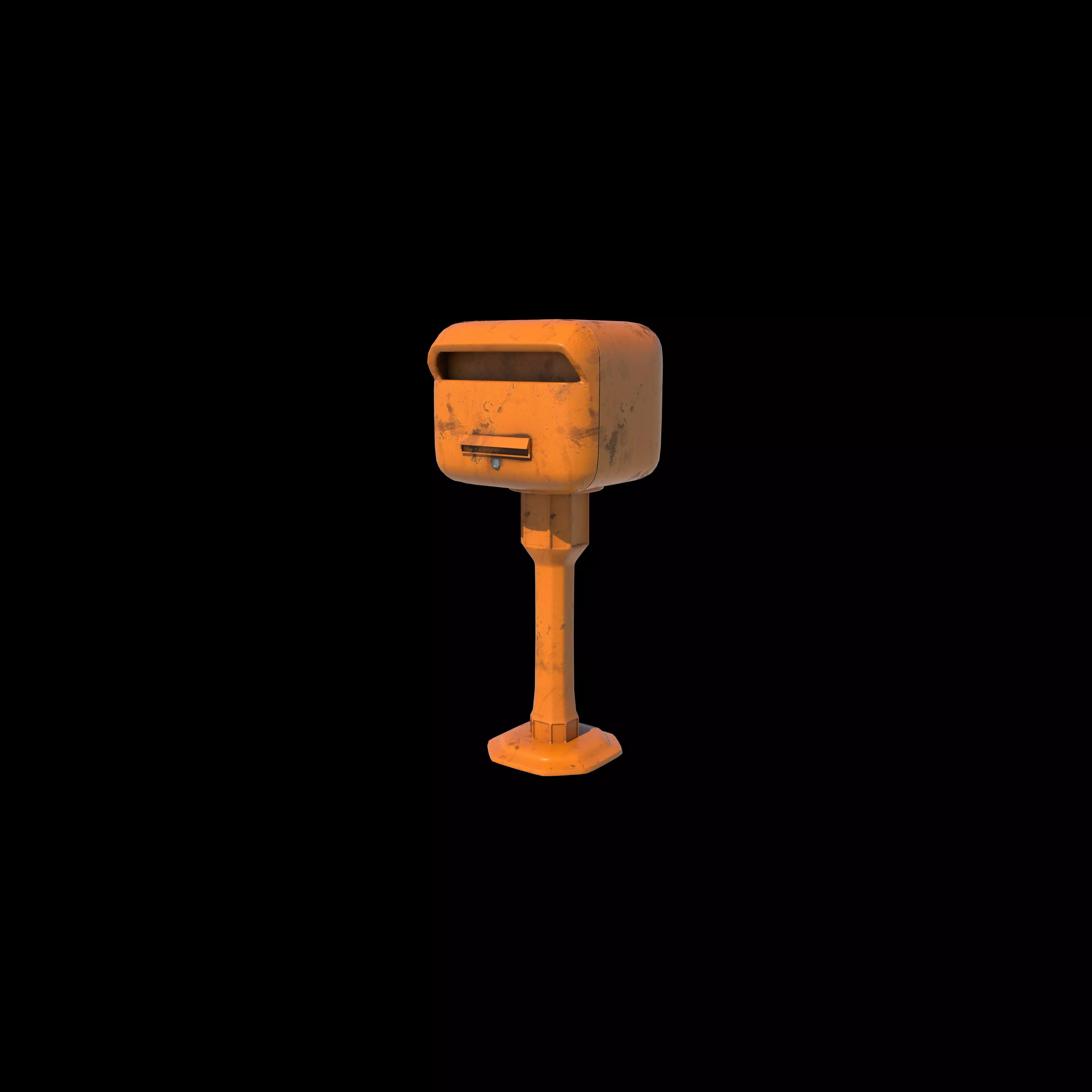 Metal Mailbox  3D model_0
