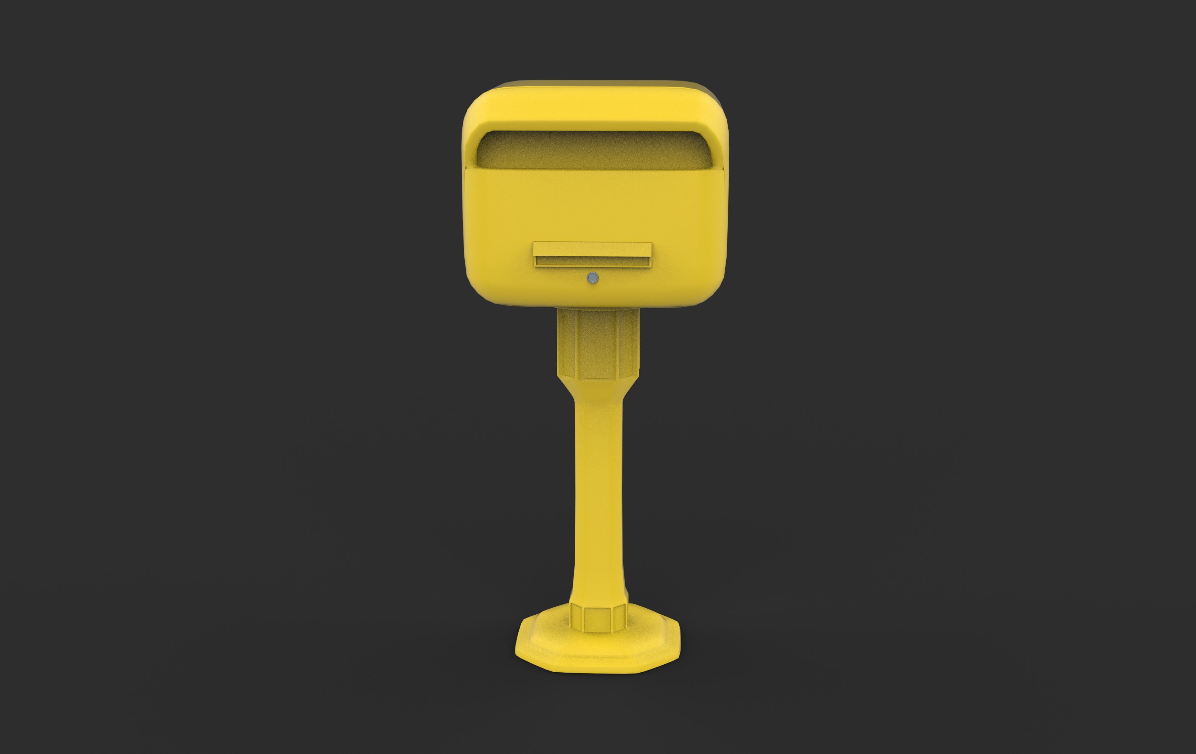 Metal Mailbox  3D model_5
