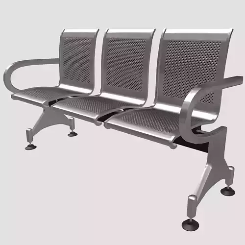 Waiting Chair Low Poly
