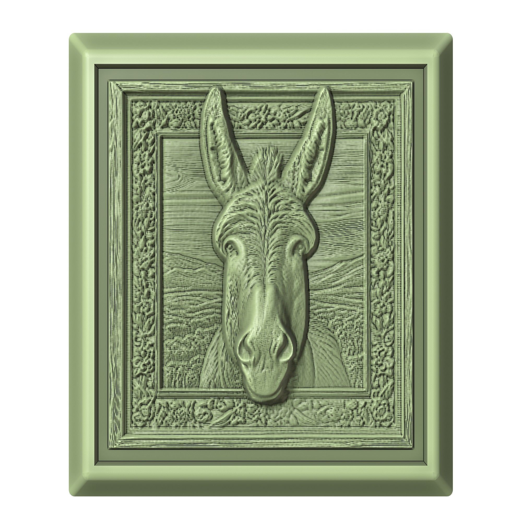 Donkey Animal 3D print model_2