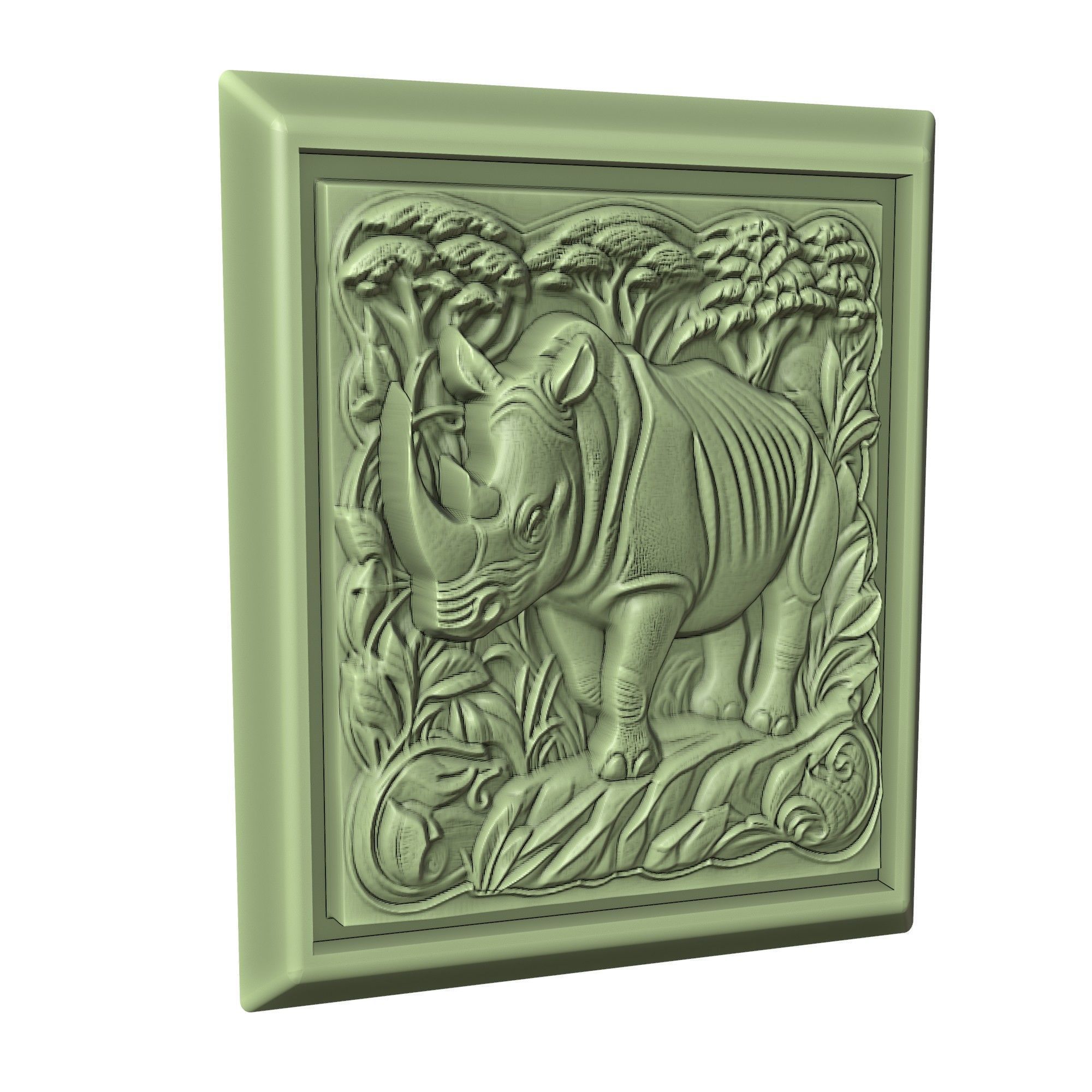 Rhinoceros Animal 3D print model_3