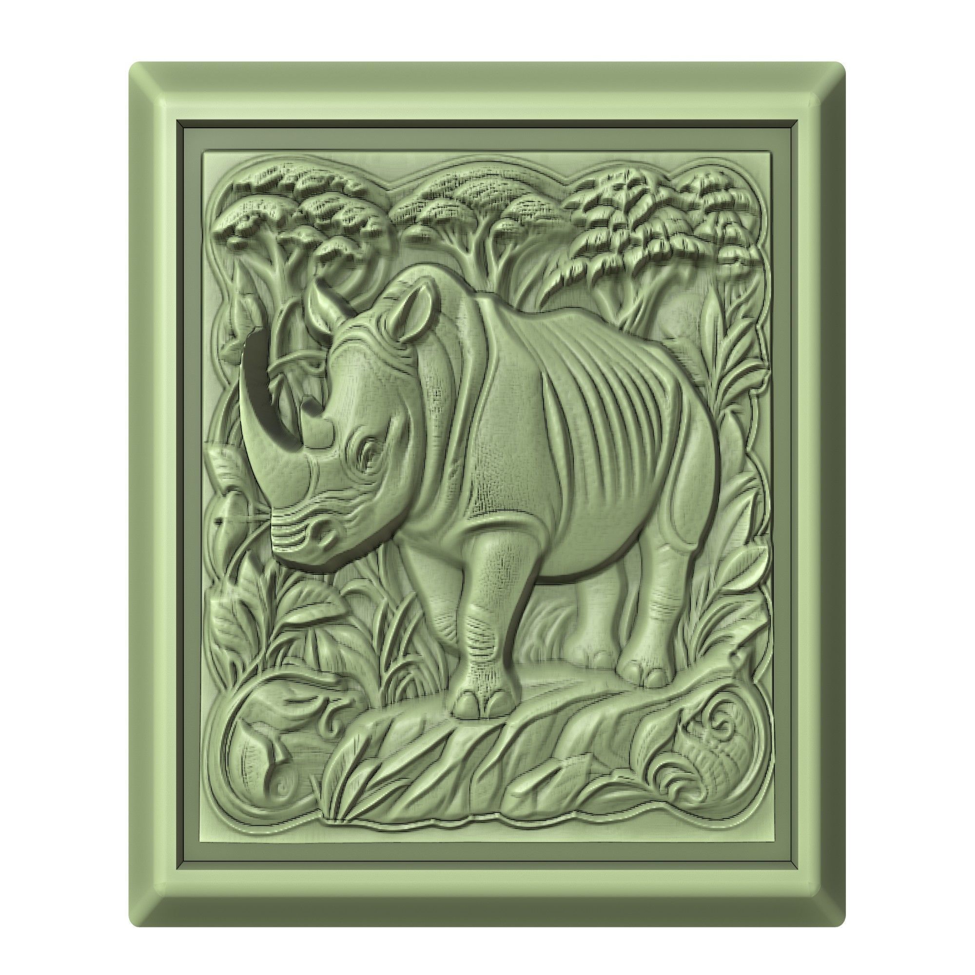 Rhinoceros Animal 3D print model_2