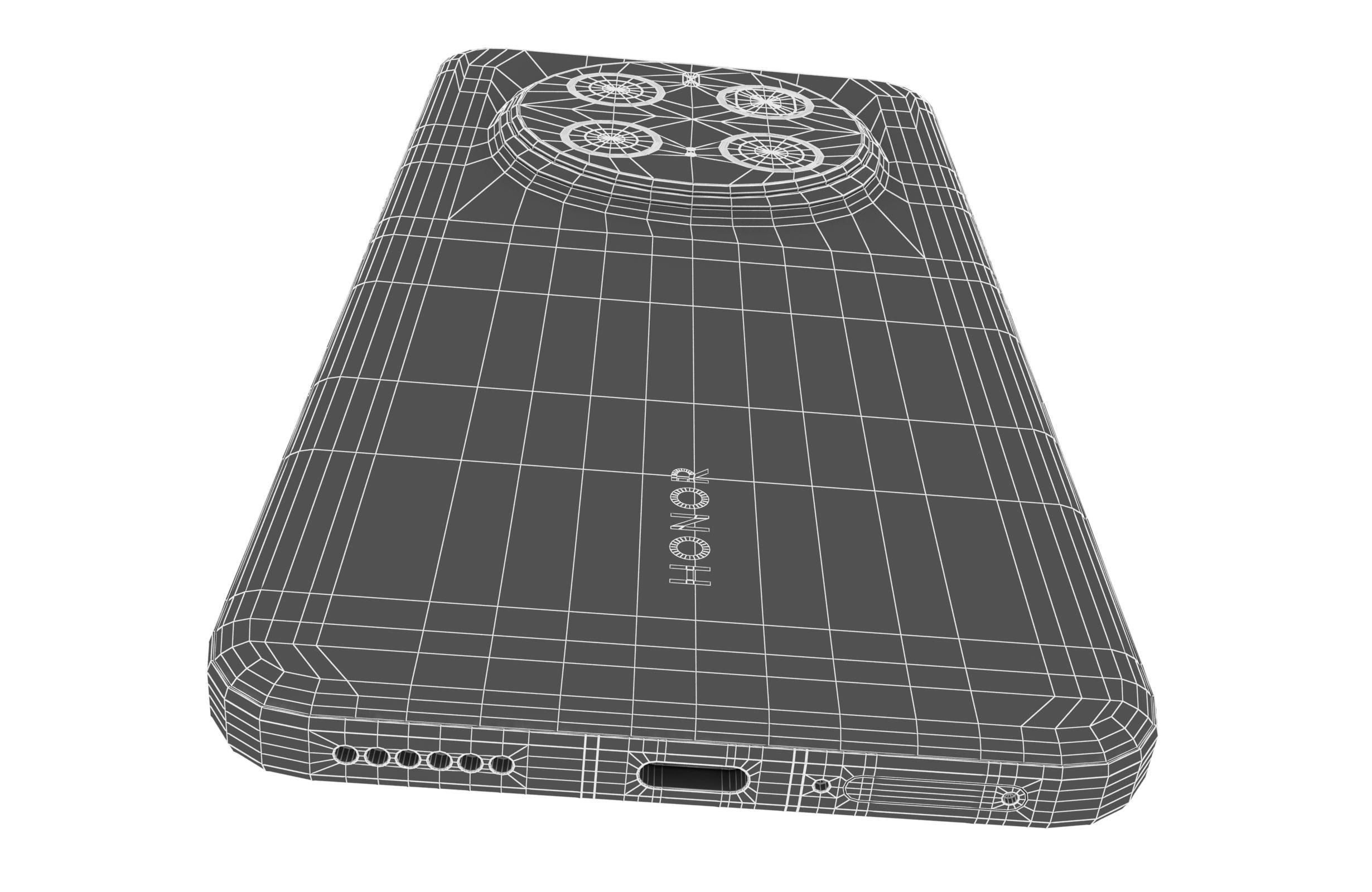 Honor Magic 7 Pro Moon Shadow Gray 3D model_21