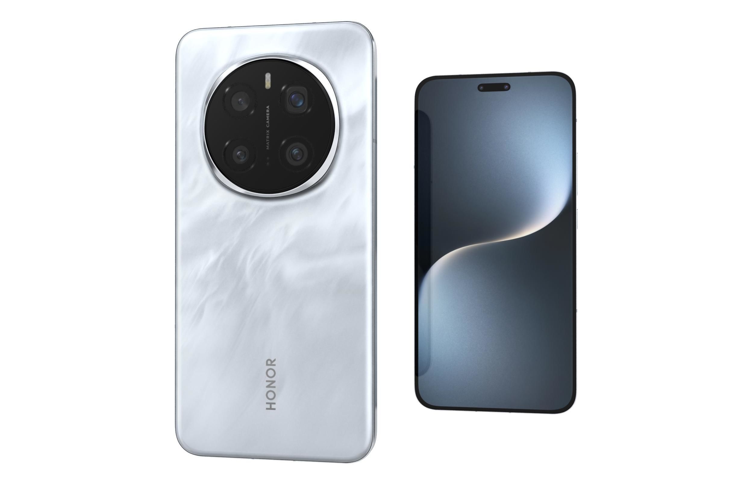 Honor Magic 7 Pro Moon Shadow Gray 3D model_7