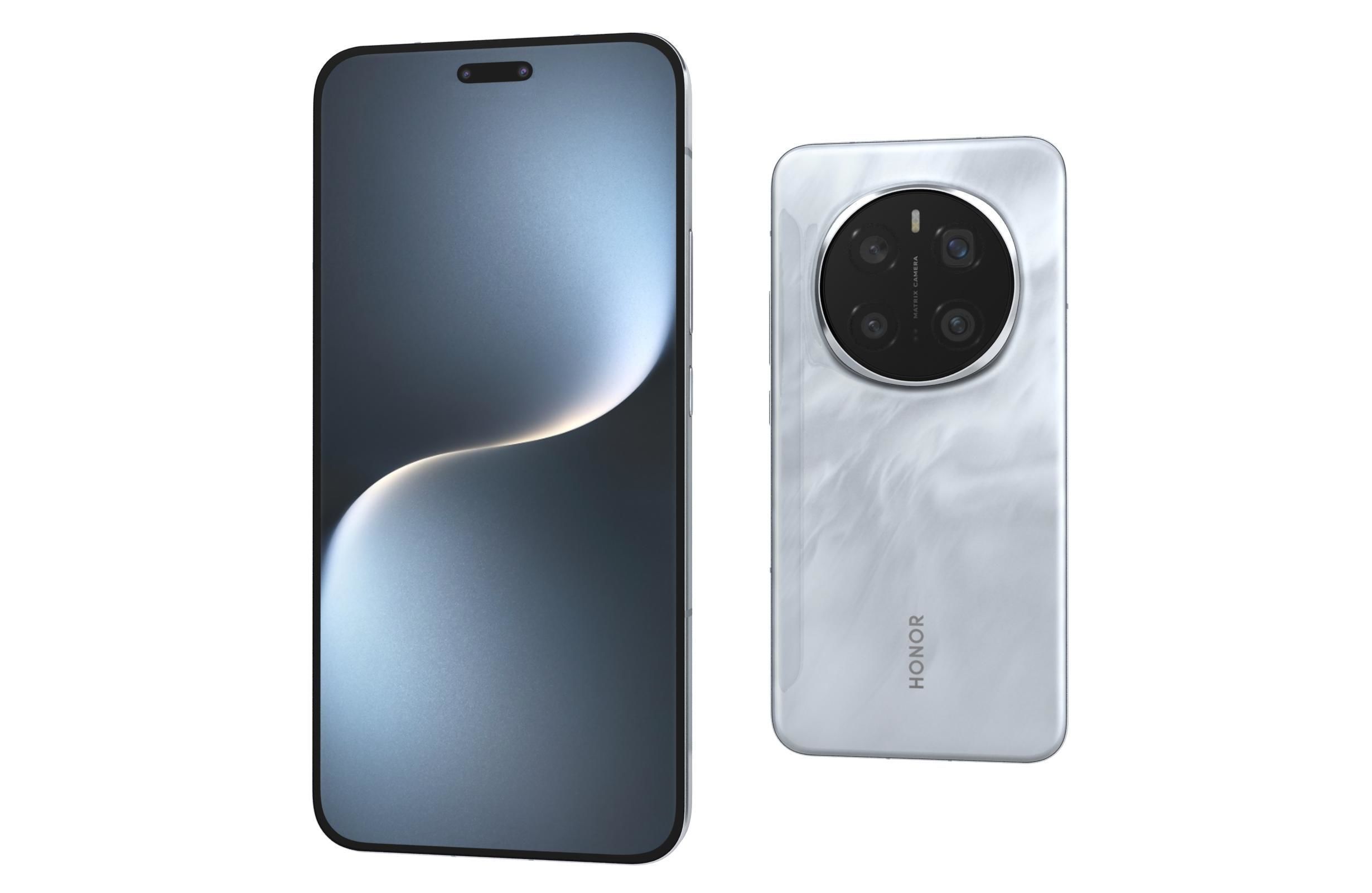 Honor Magic 7 Pro Moon Shadow Gray 3D model_6