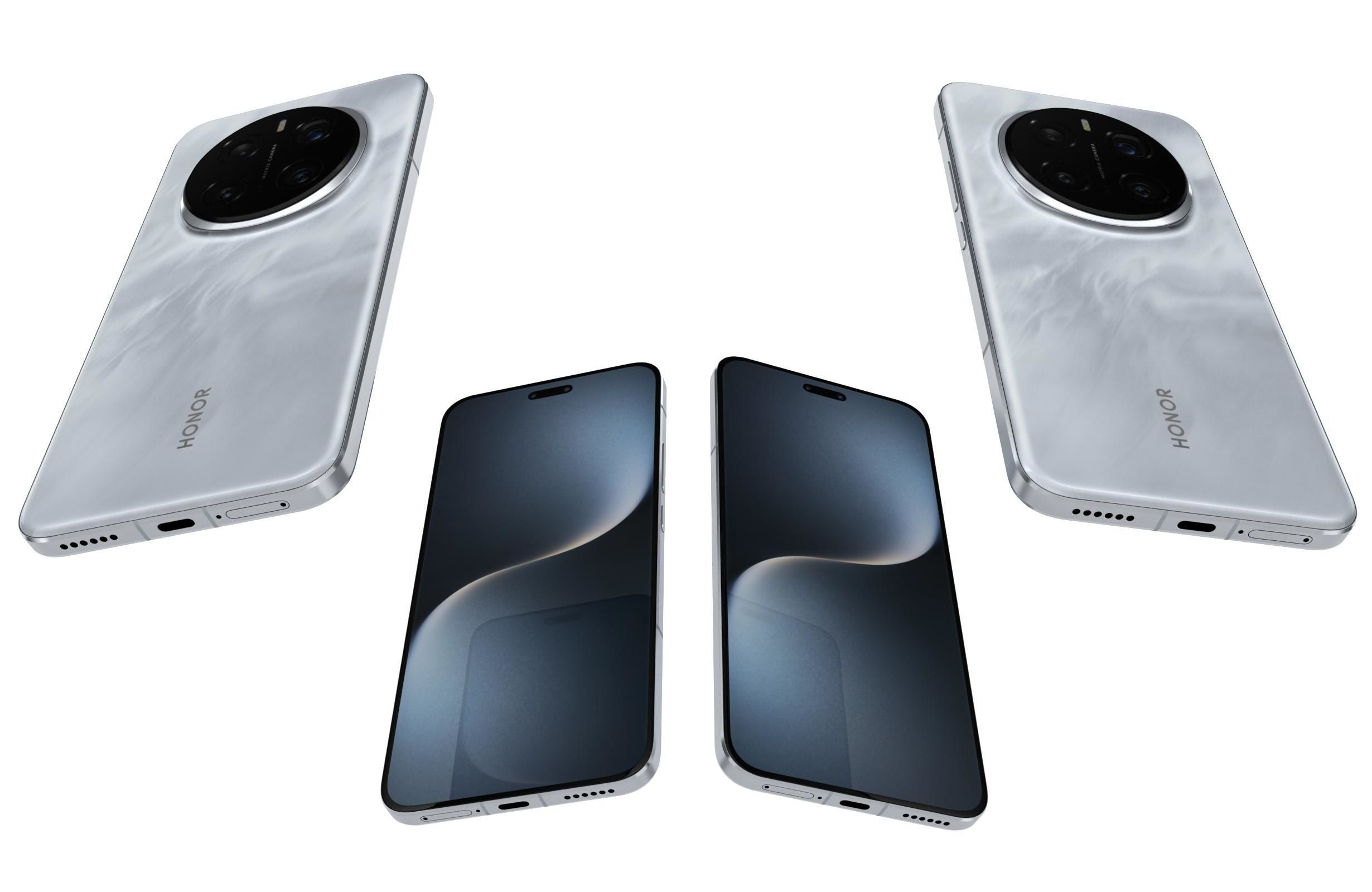 Honor Magic 7 Pro Moon Shadow Gray 3D model_5