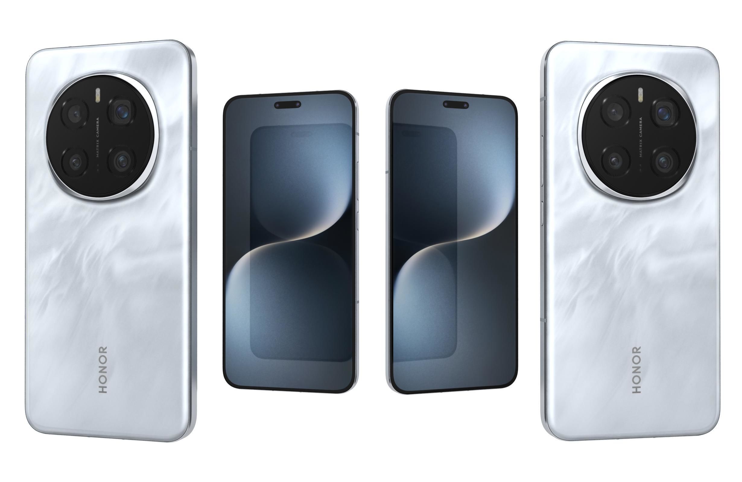 Honor Magic 7 Pro Moon Shadow Gray 3D model_3