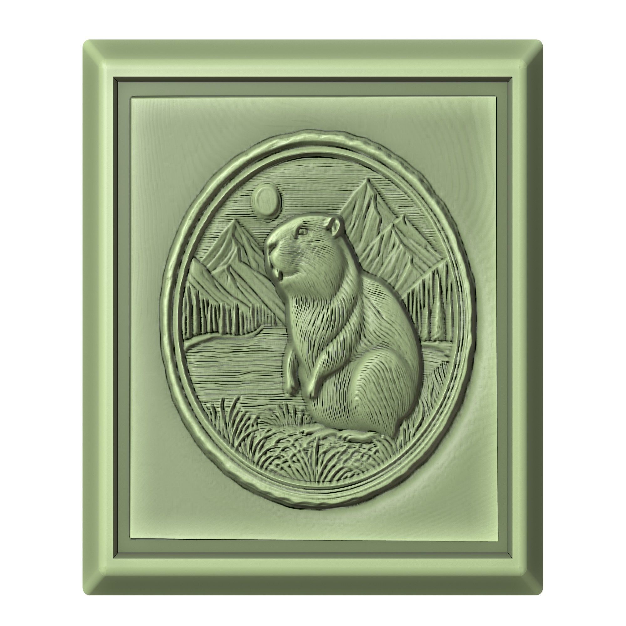 Beaver Animal 3D print model_2