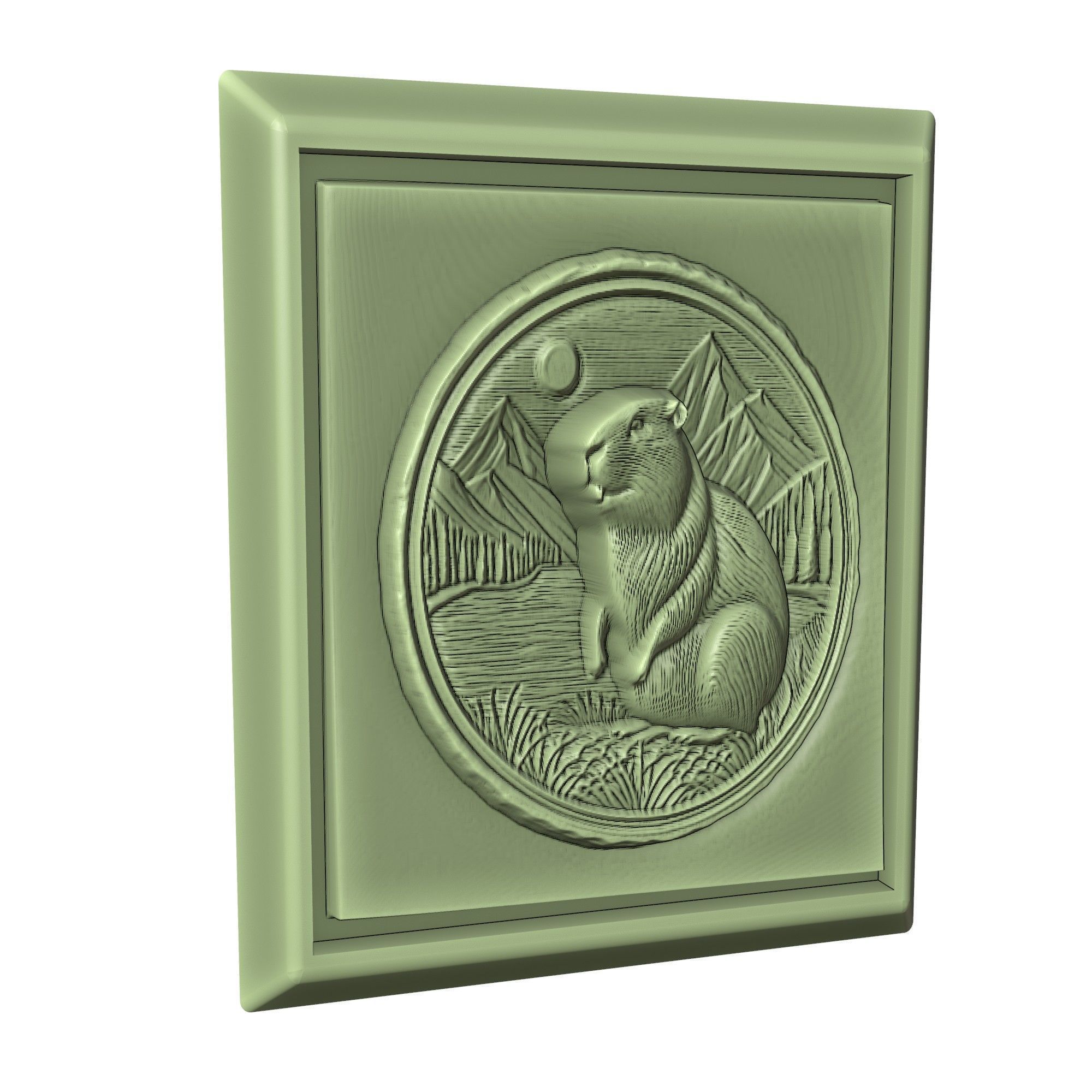 Beaver Animal 3D print model_3