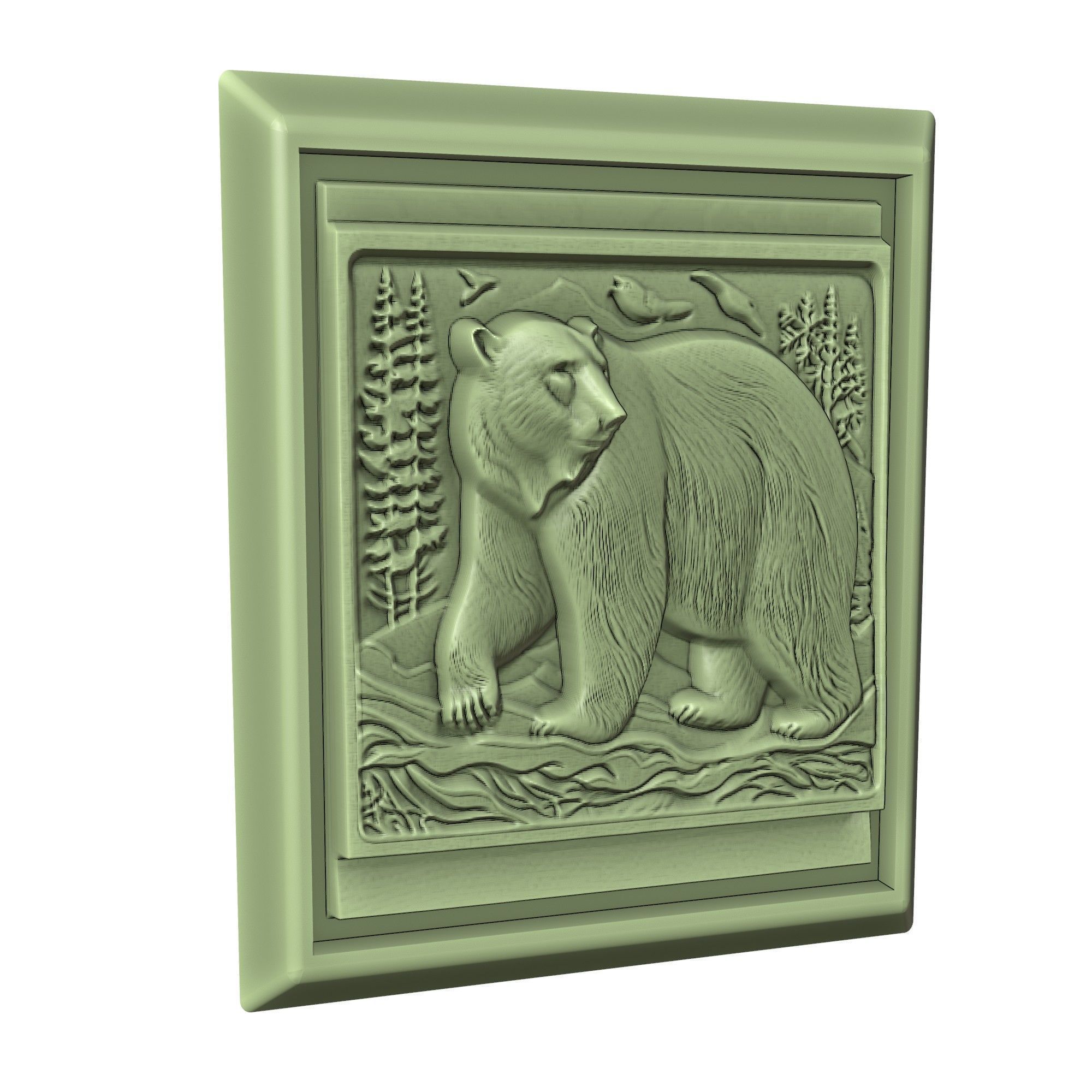 Polar Bear Animal 3D print model_3