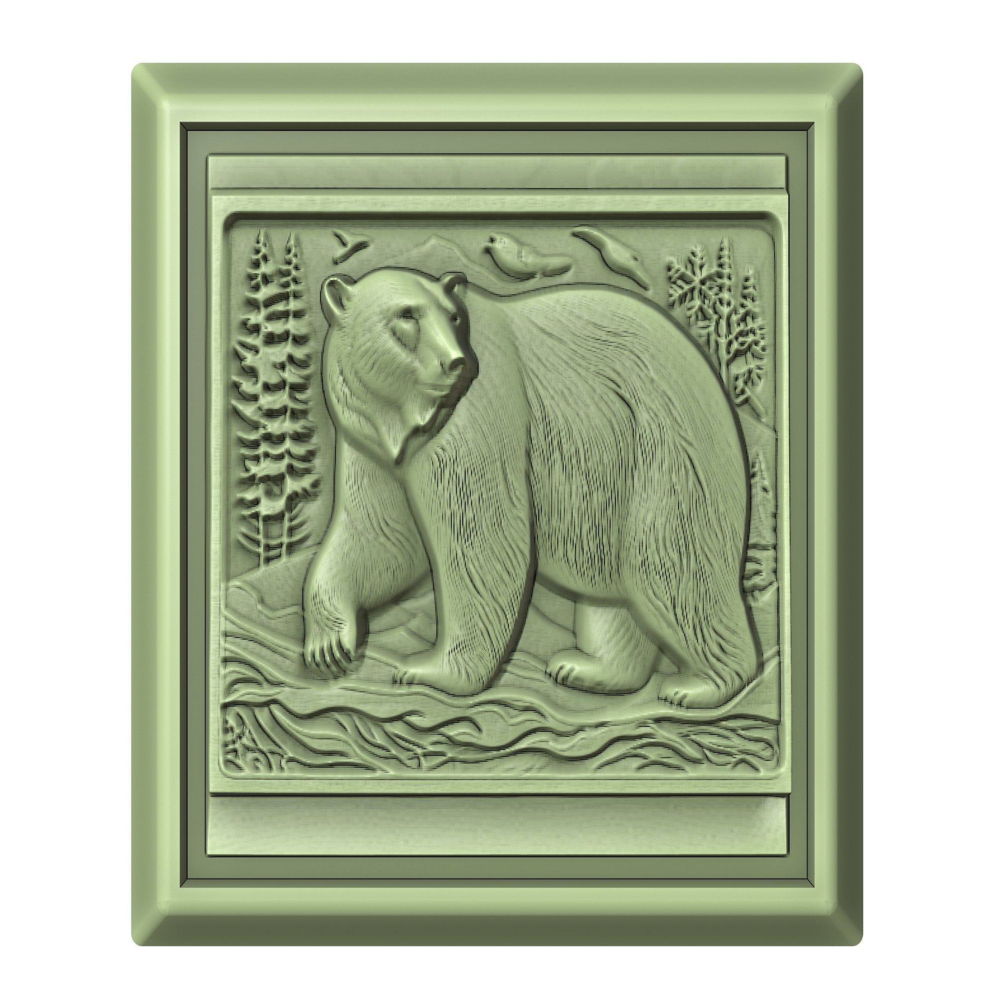 Polar Bear Animal 3D print model_2