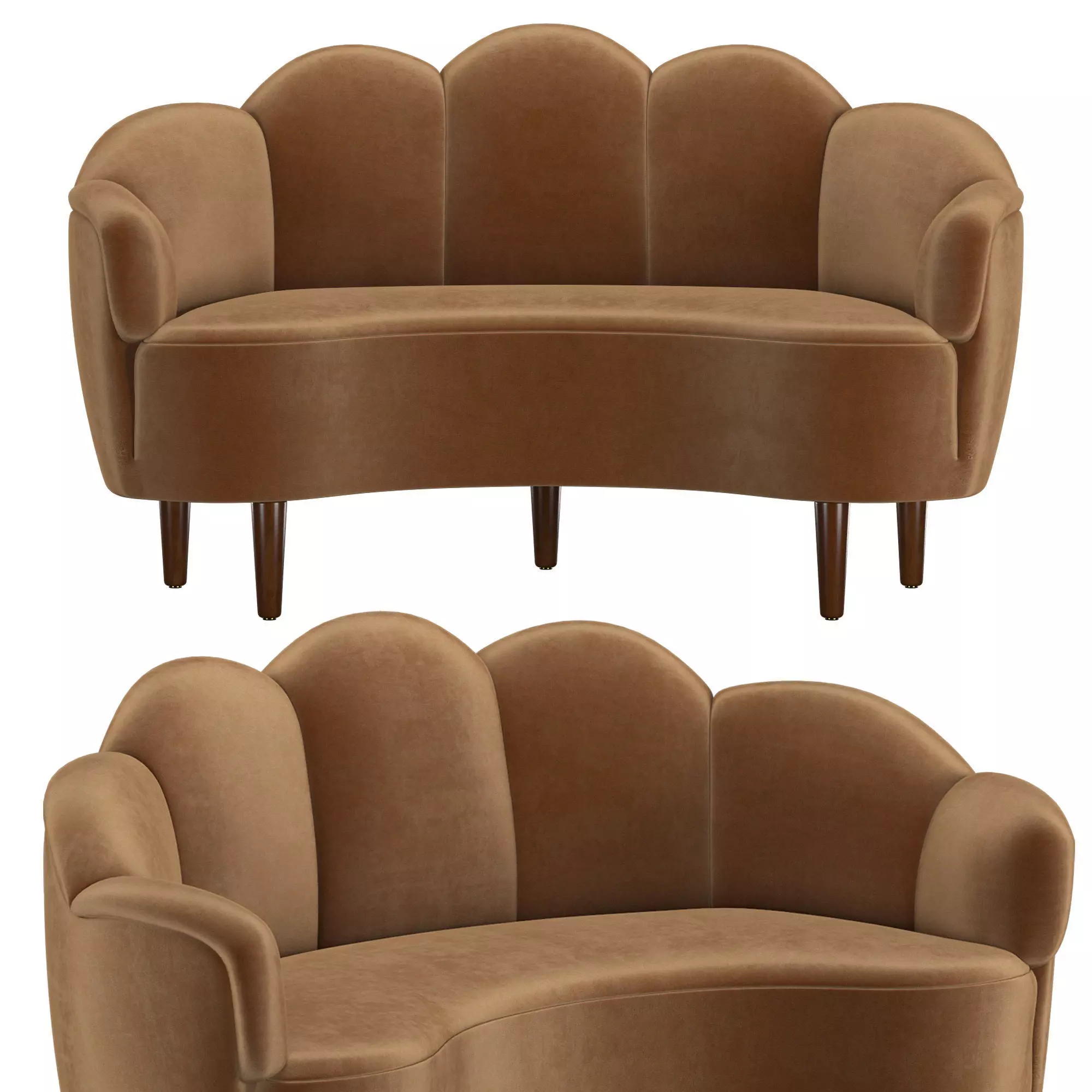 Danish Designer Sofa 1940s 3D model