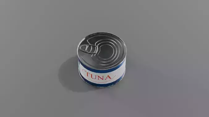 Realistic 3D Tuna Can Model 