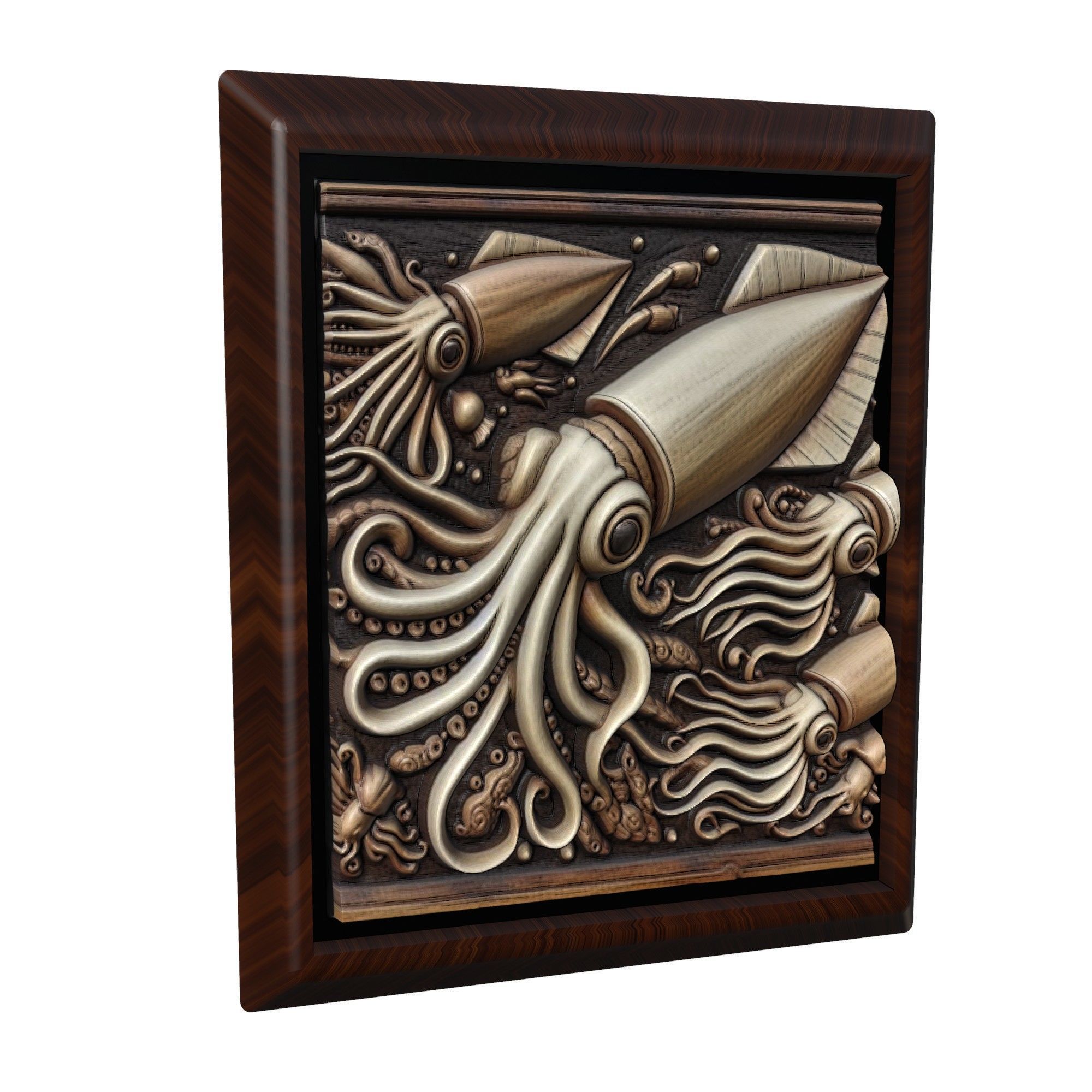 Squid Animal 3D print model_1