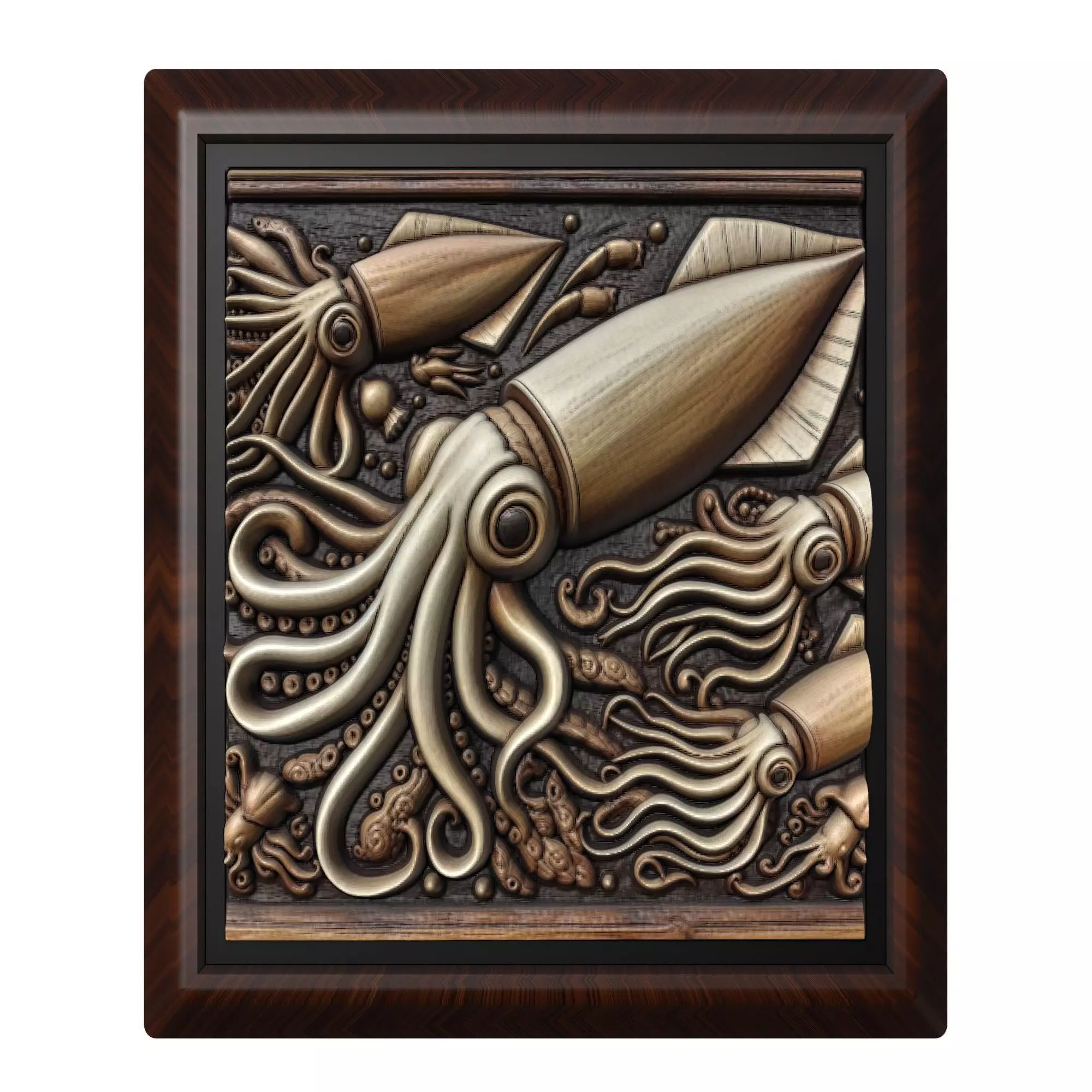 Squid Animal 3D print model_0