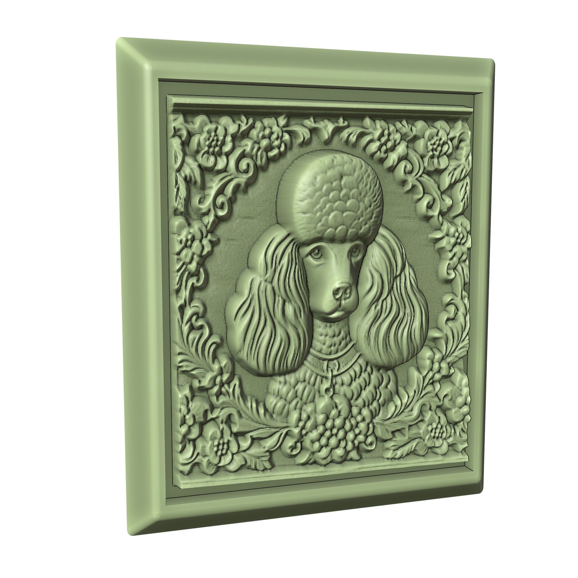 Dog Poodle Animal 3D print model_3