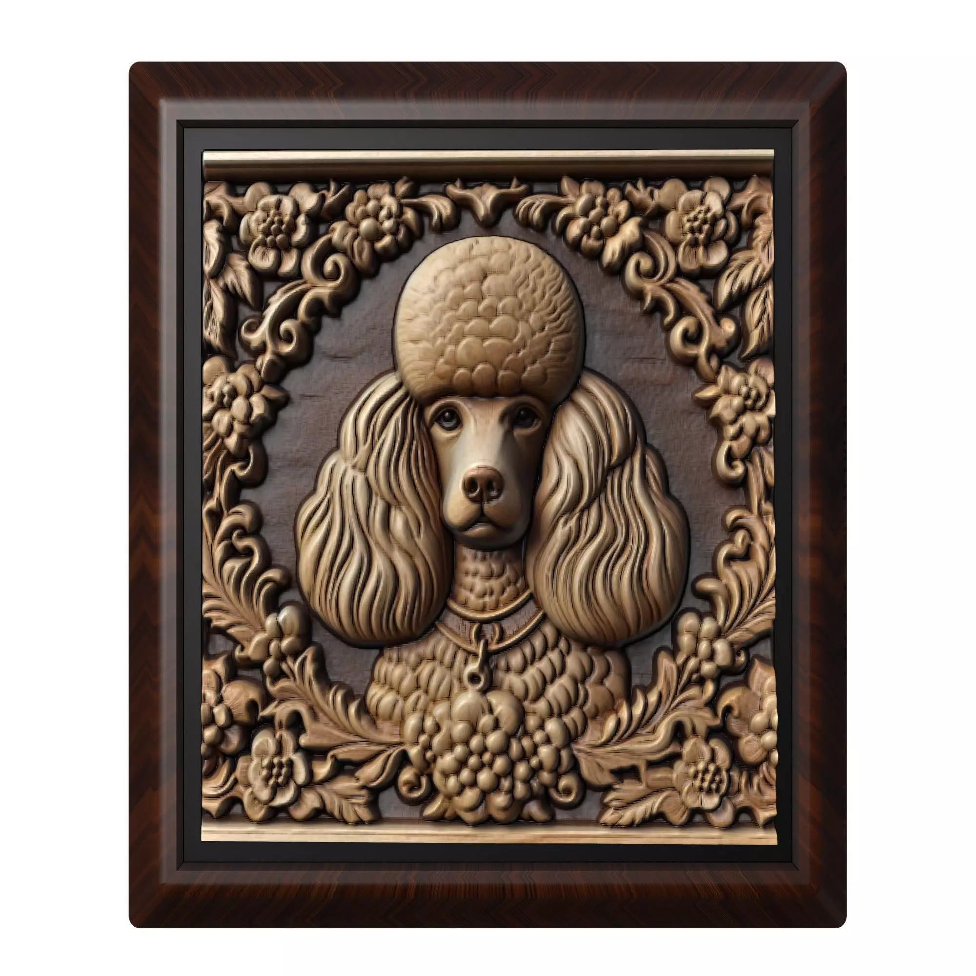Dog Poodle Animal 3D print model_0