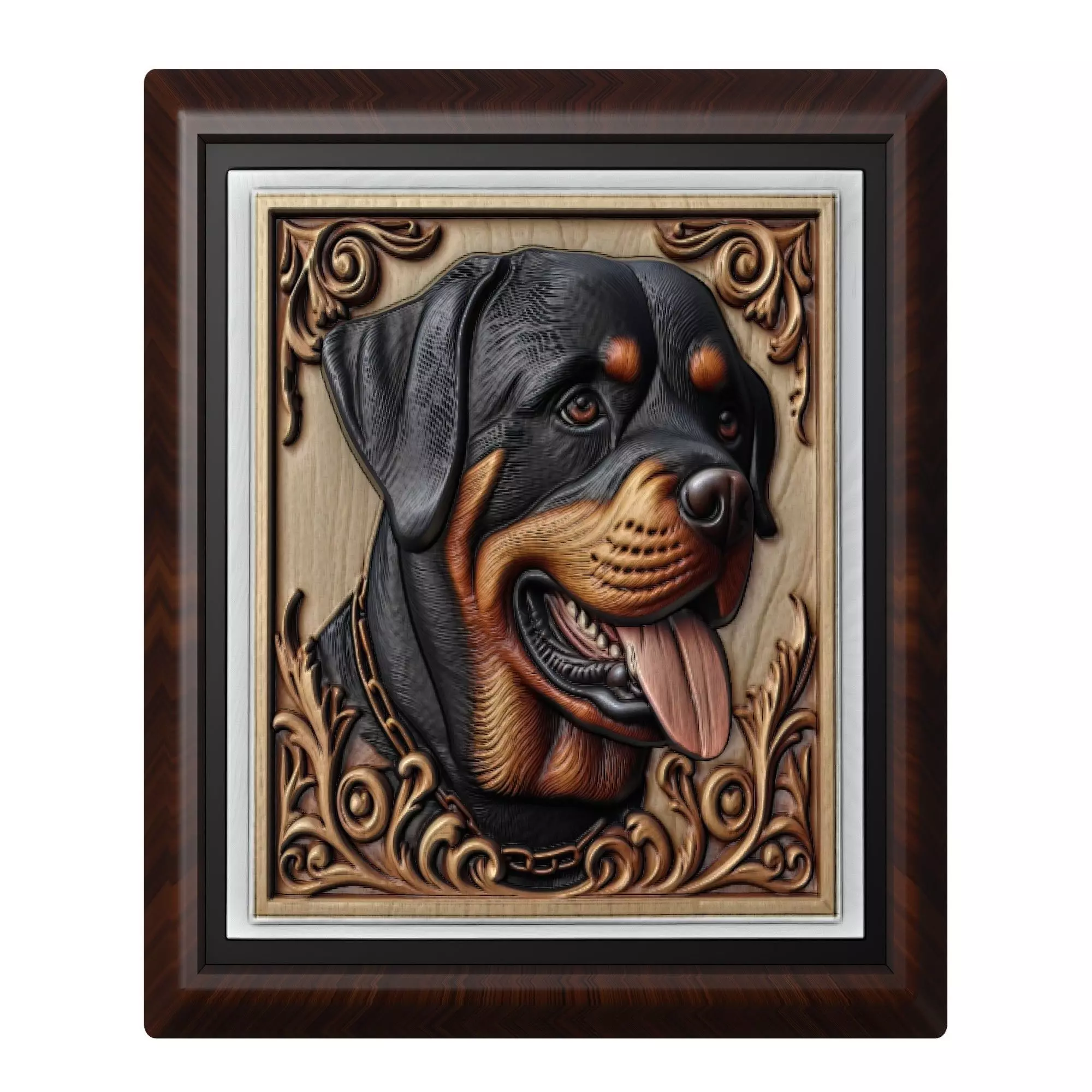 Dog Rottweiler Animal 3D print model_0