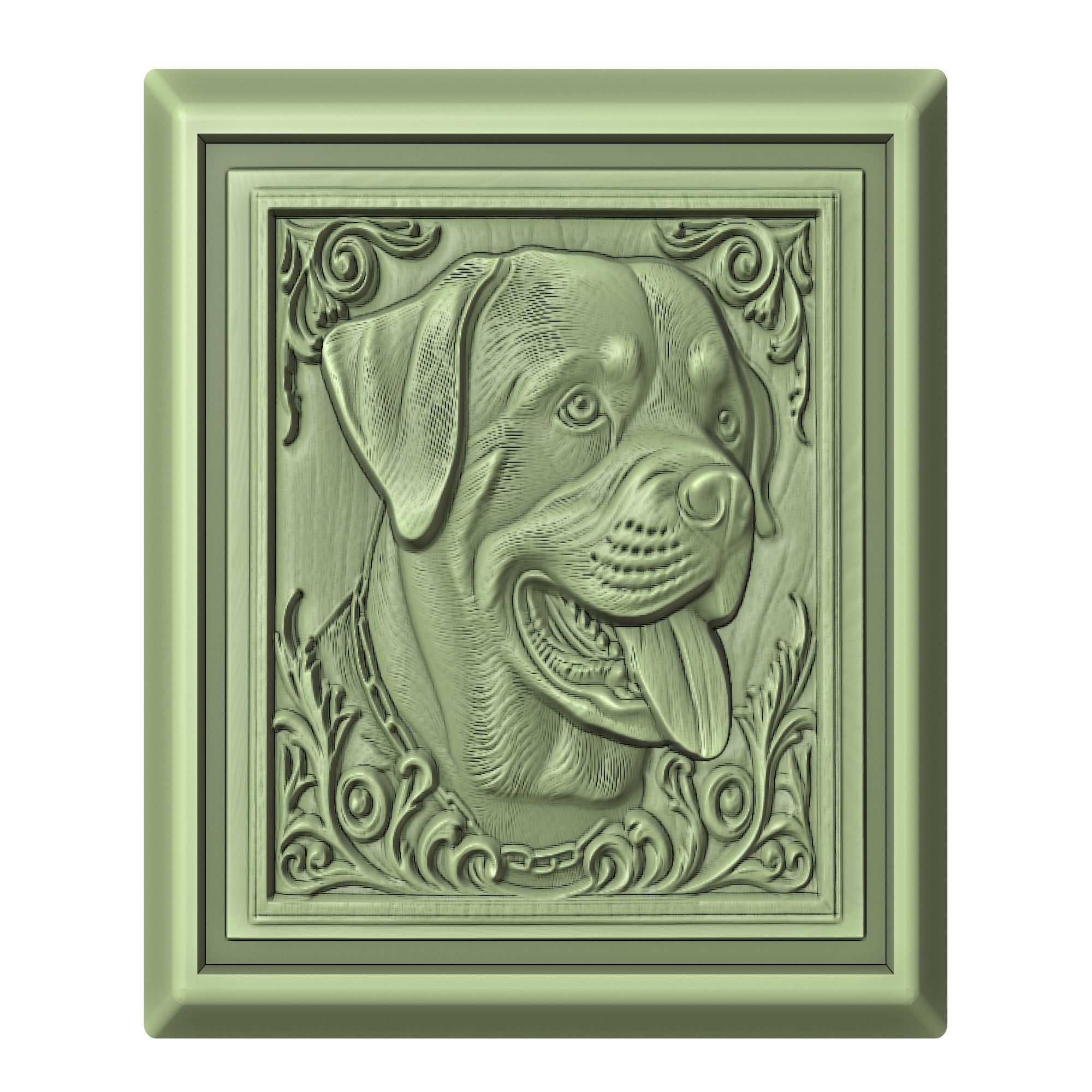 Dog Rottweiler Animal 3D print model_2