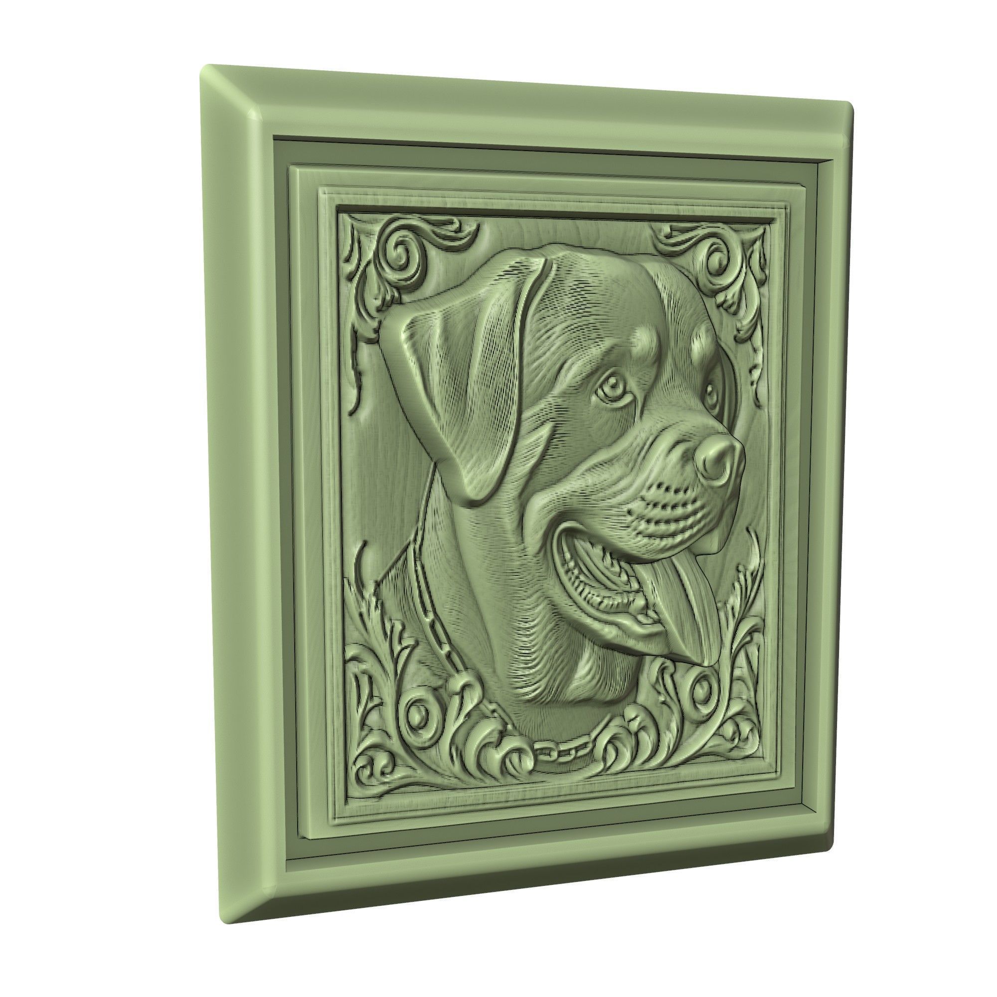 Dog Rottweiler Animal 3D print model_3