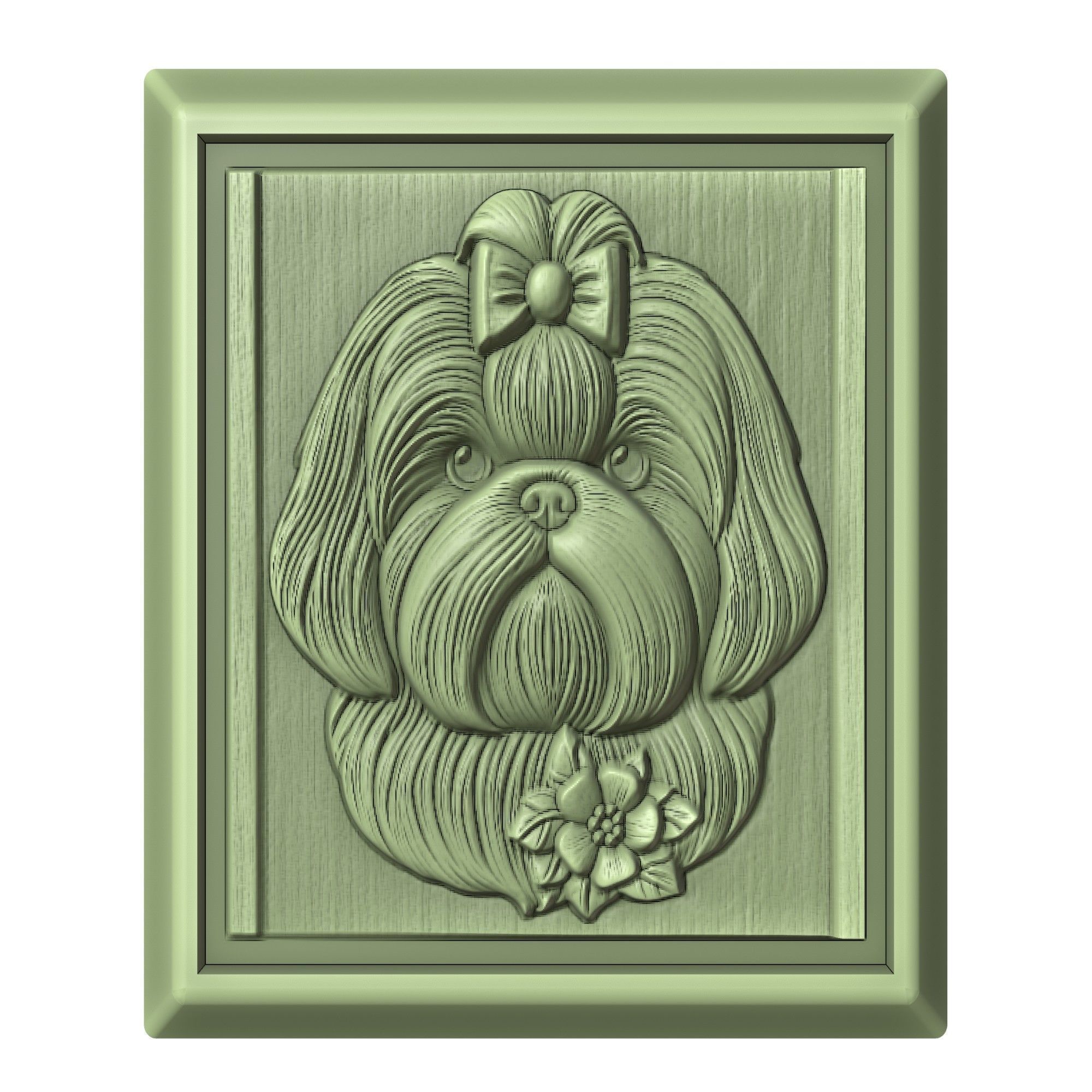 Dog Shih Tzu Animal 3D print model_2