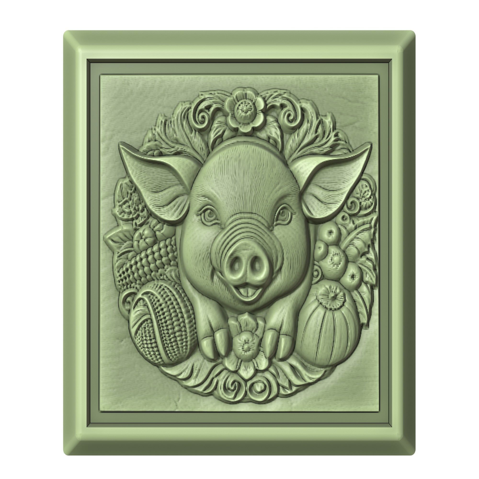 Pig Animal 3D print model_2