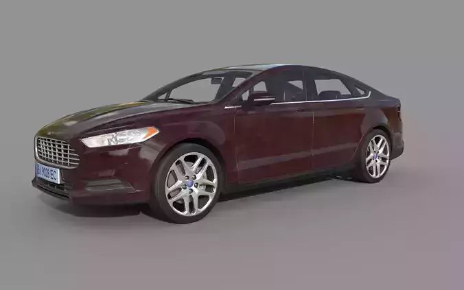 Ford Fusion 2013-2020 years Low-poly 3D model
