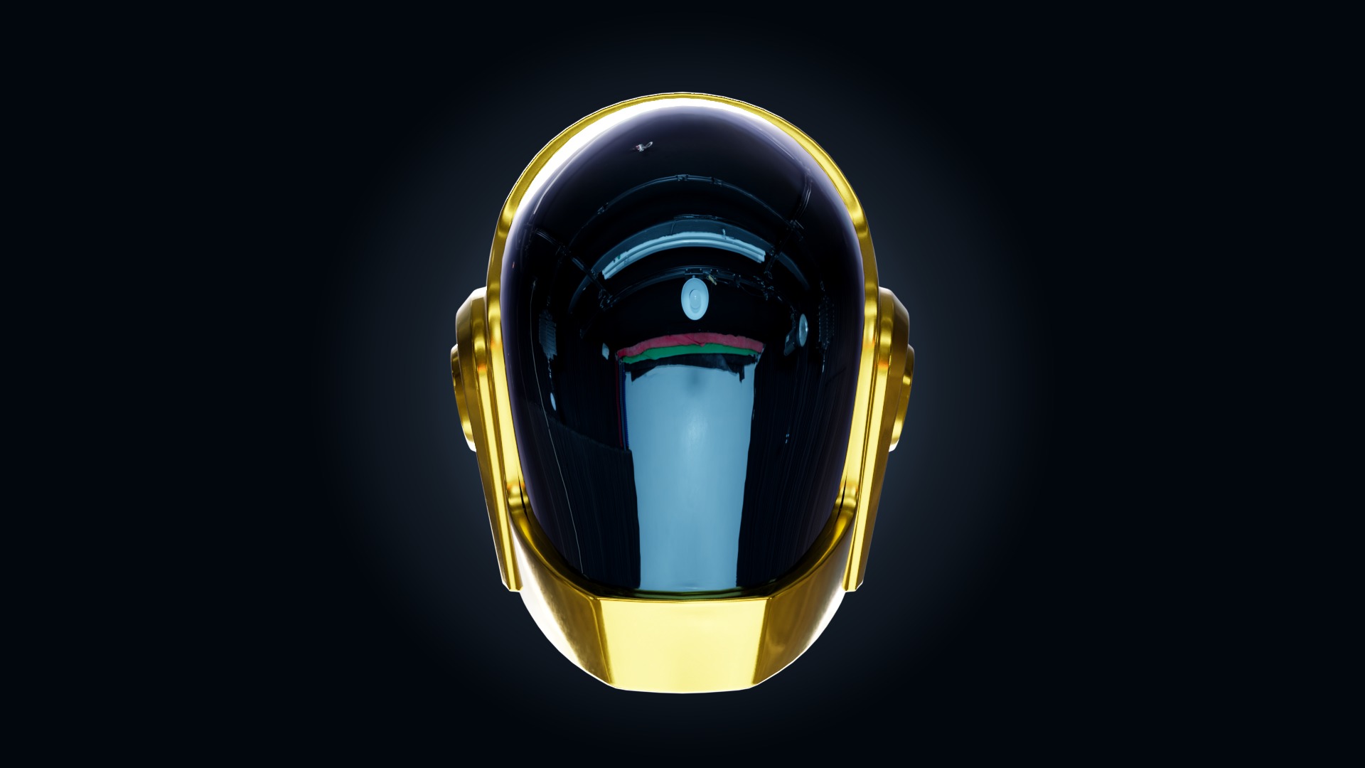 Draft Punk Helmet 3D model_1