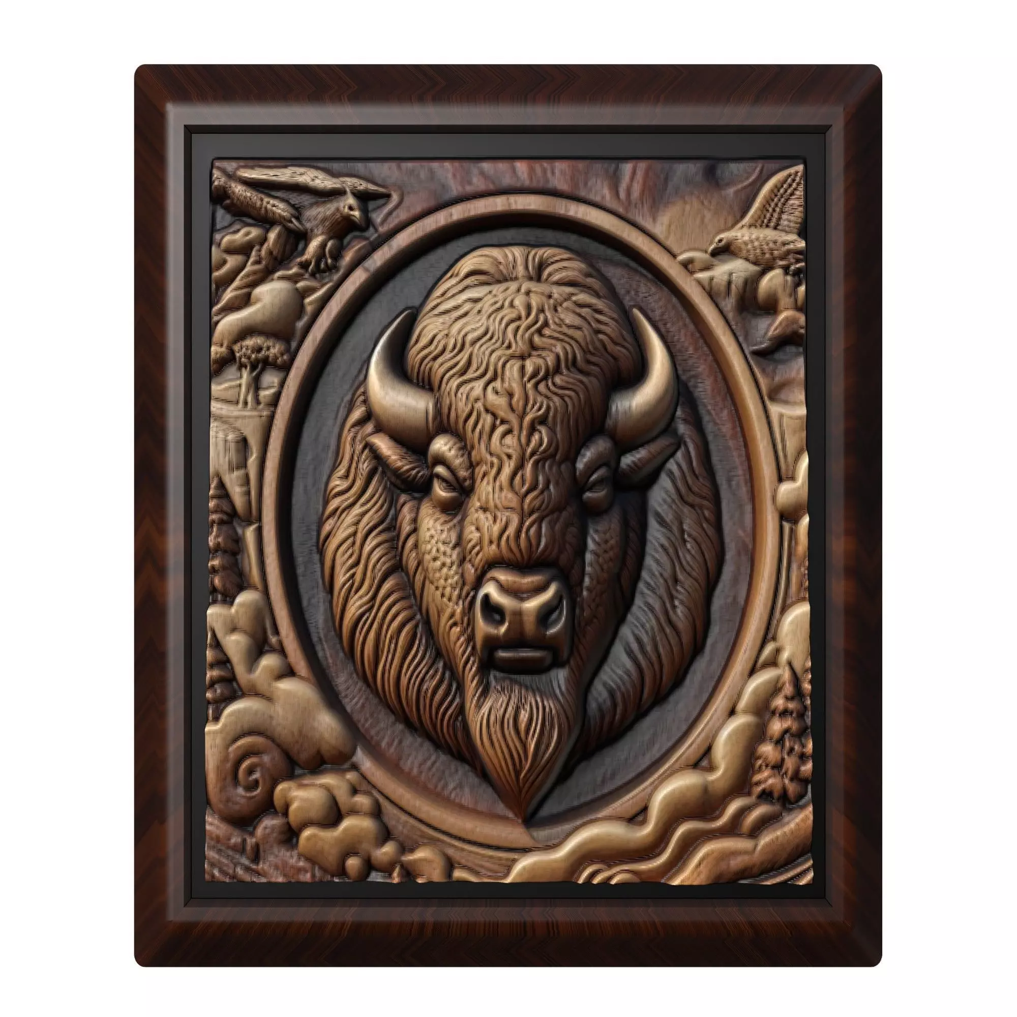 Bison Animal 3D print model_0