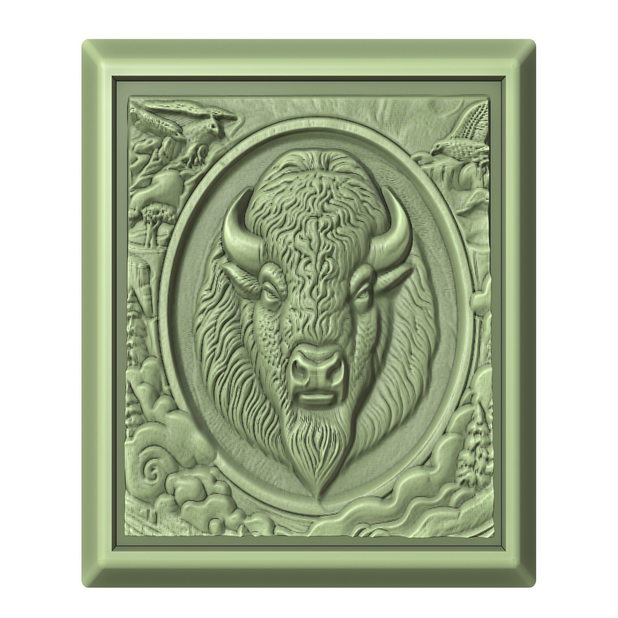 Bison Animal 3D print model_2