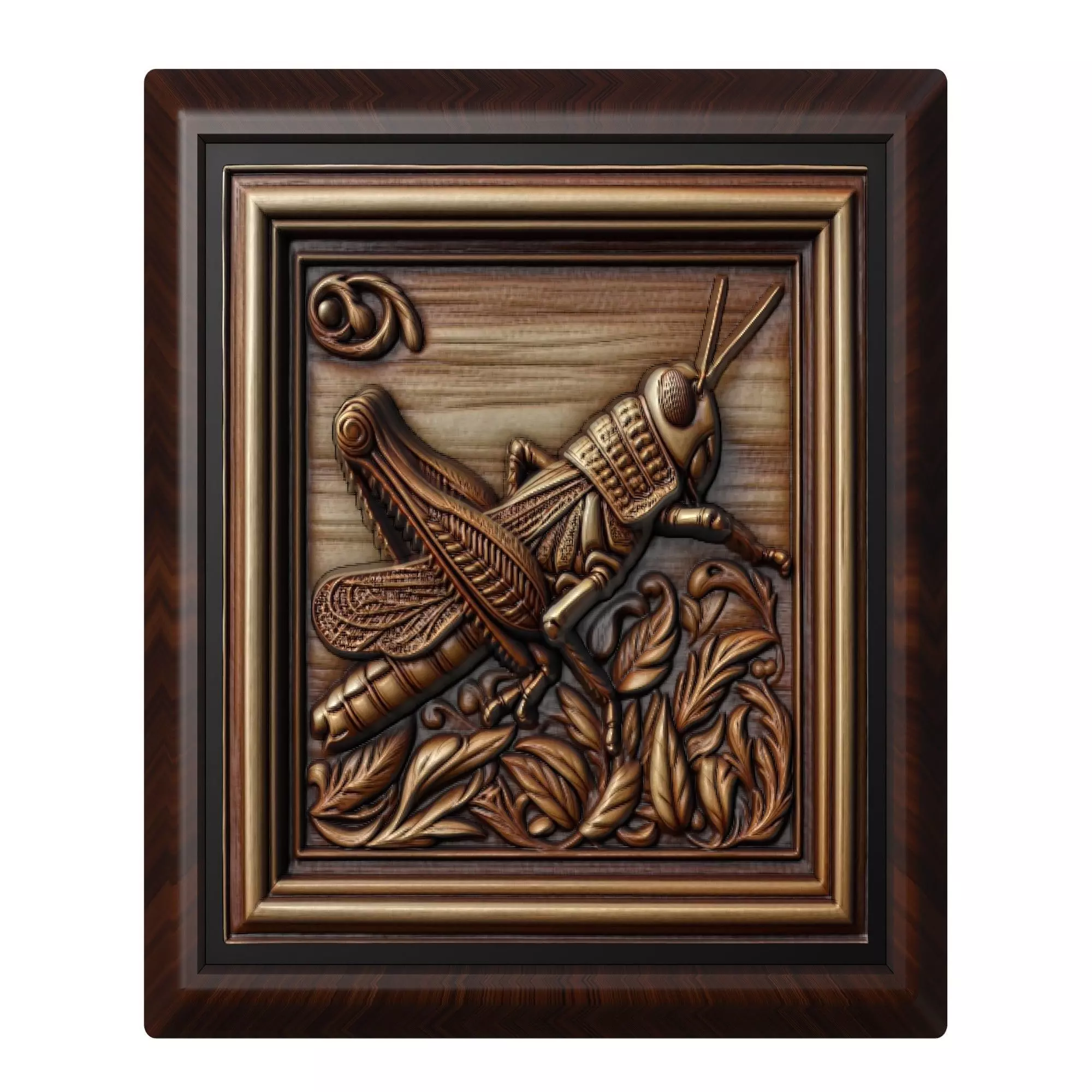 Grasshopper Animal 3D print model_0