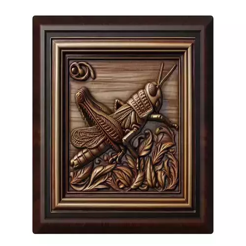 Grasshopper Animal 3D print model