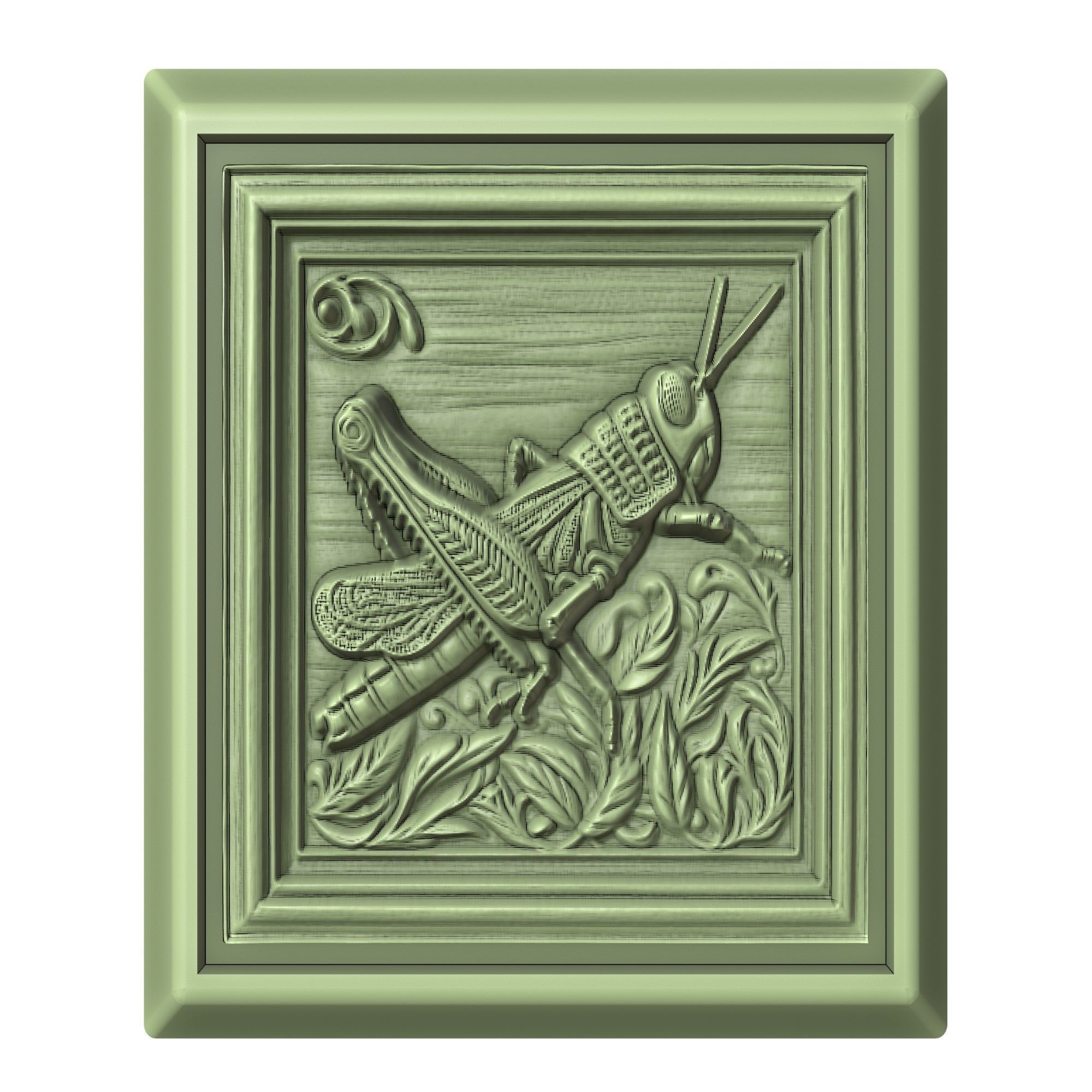 Grasshopper Animal 3D print model_2