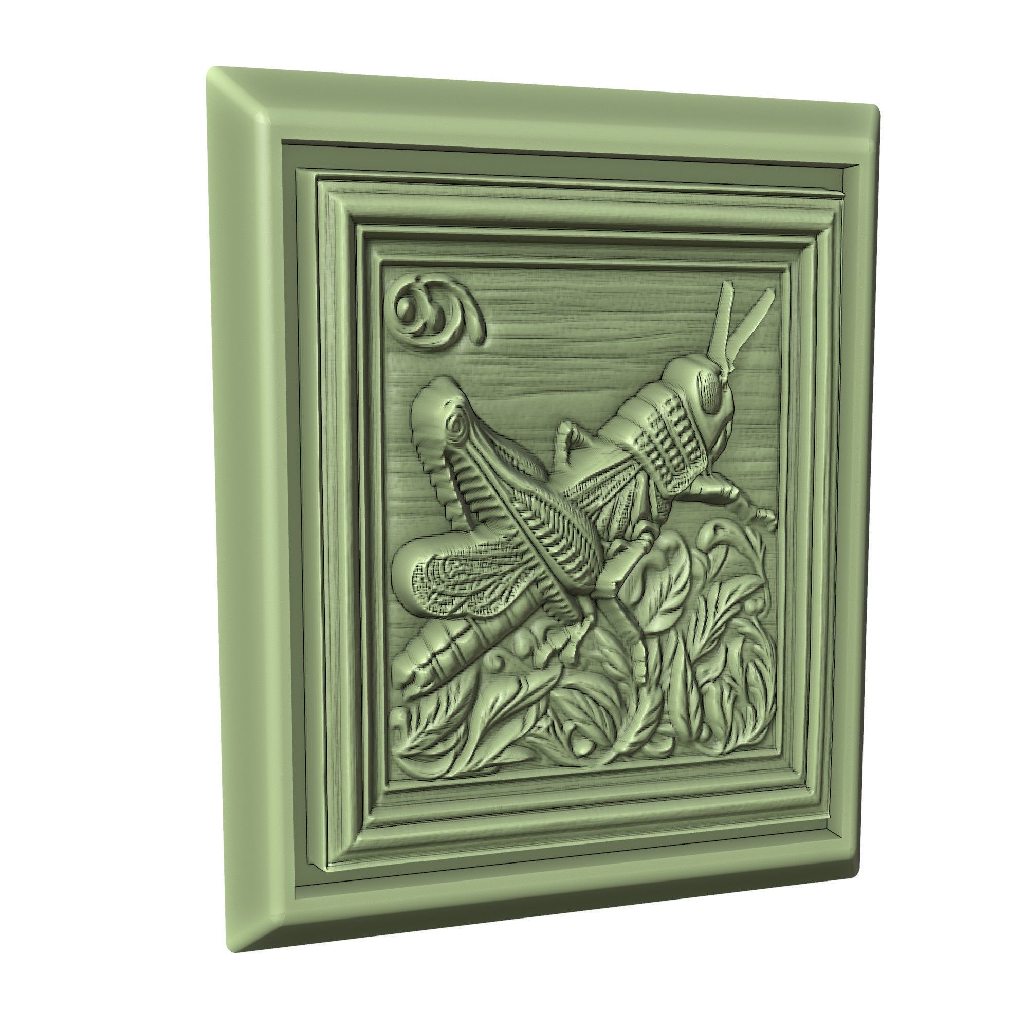 Grasshopper Animal 3D print model_3