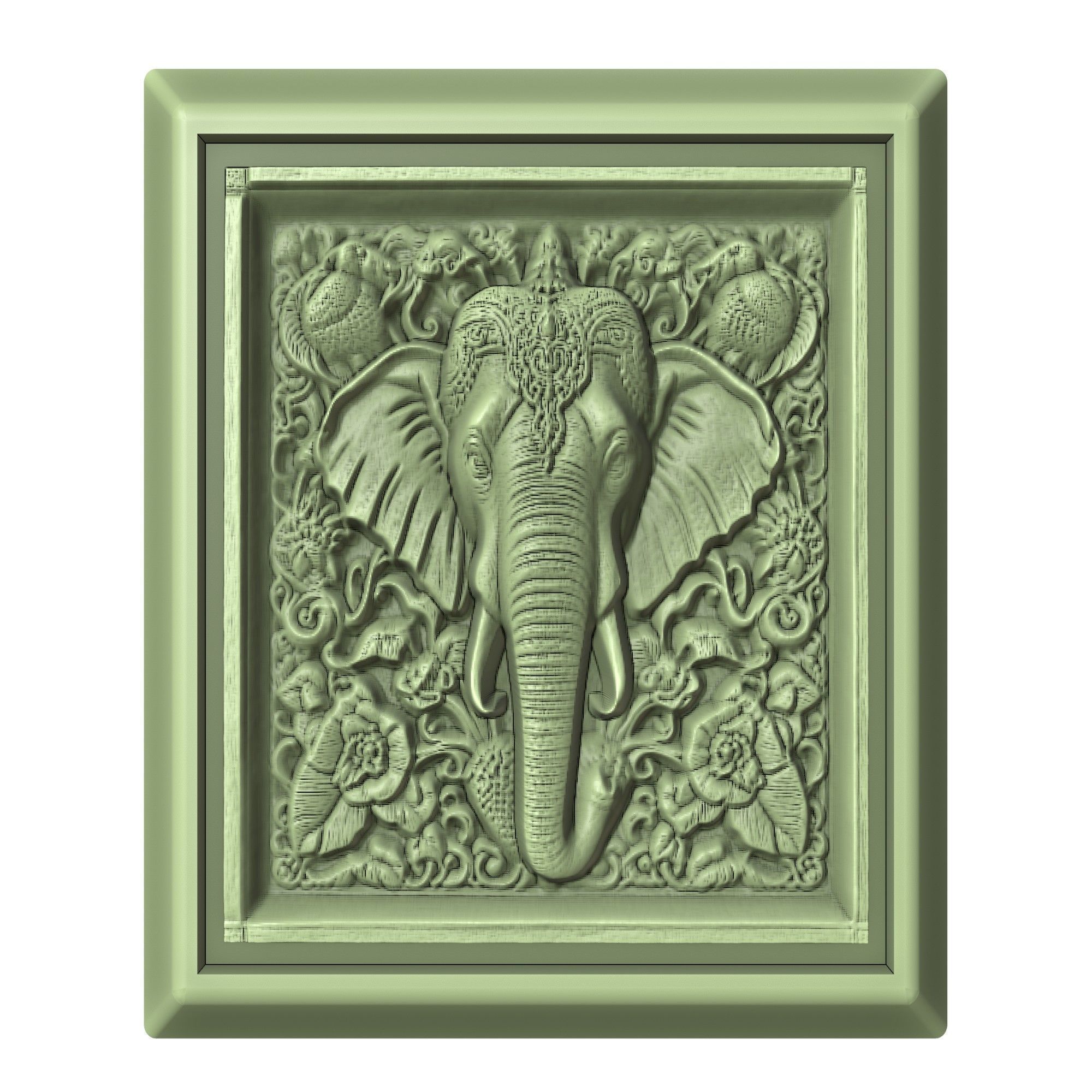 Elephant Animal 3D print model_2