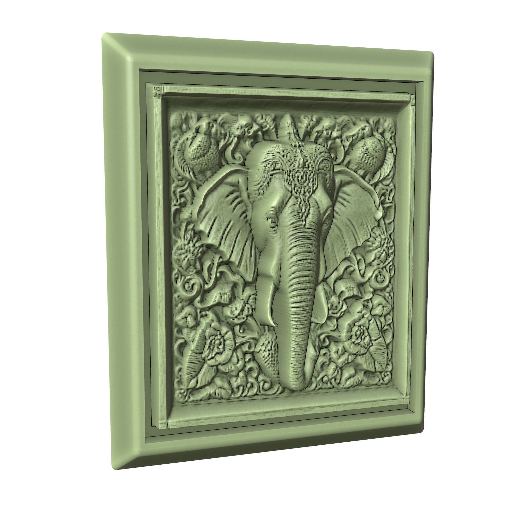 Elephant Animal 3D print model_3