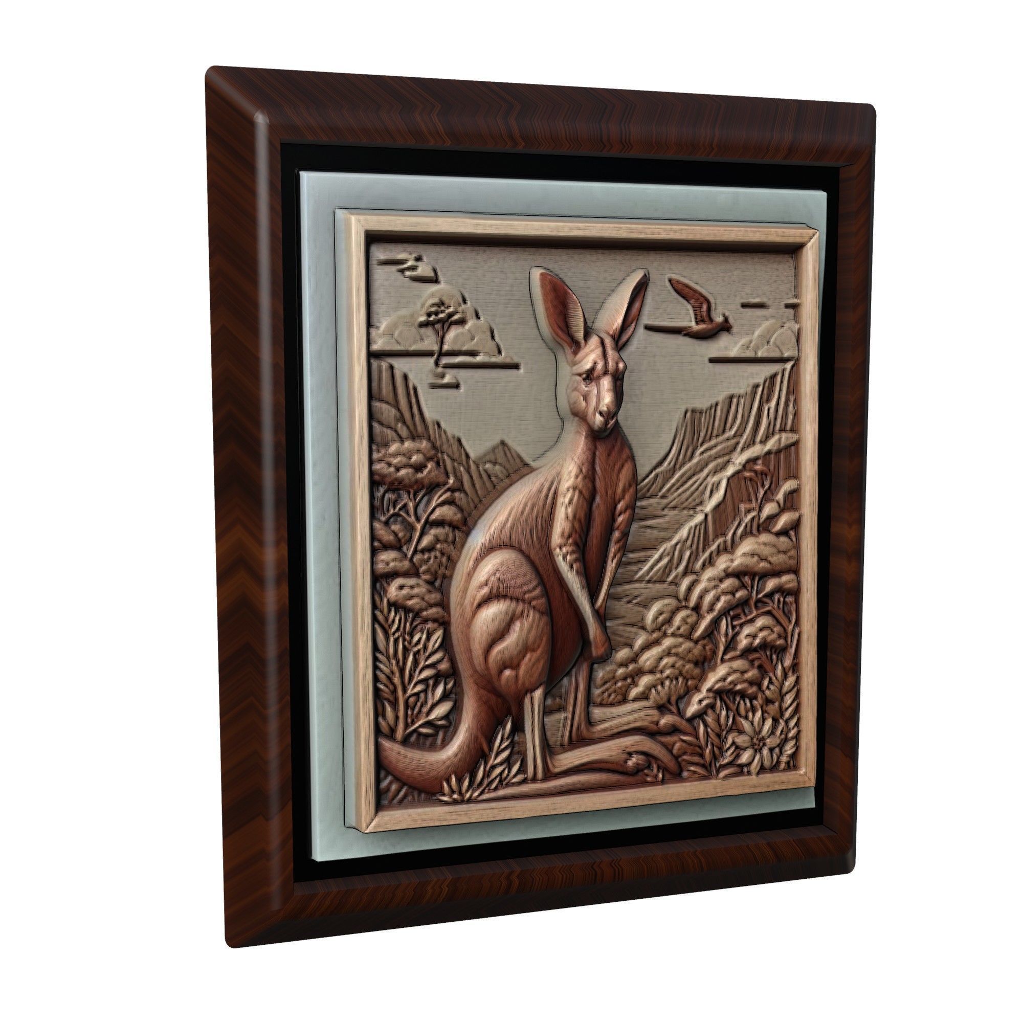 Kangaroo Animal 3D print model_1