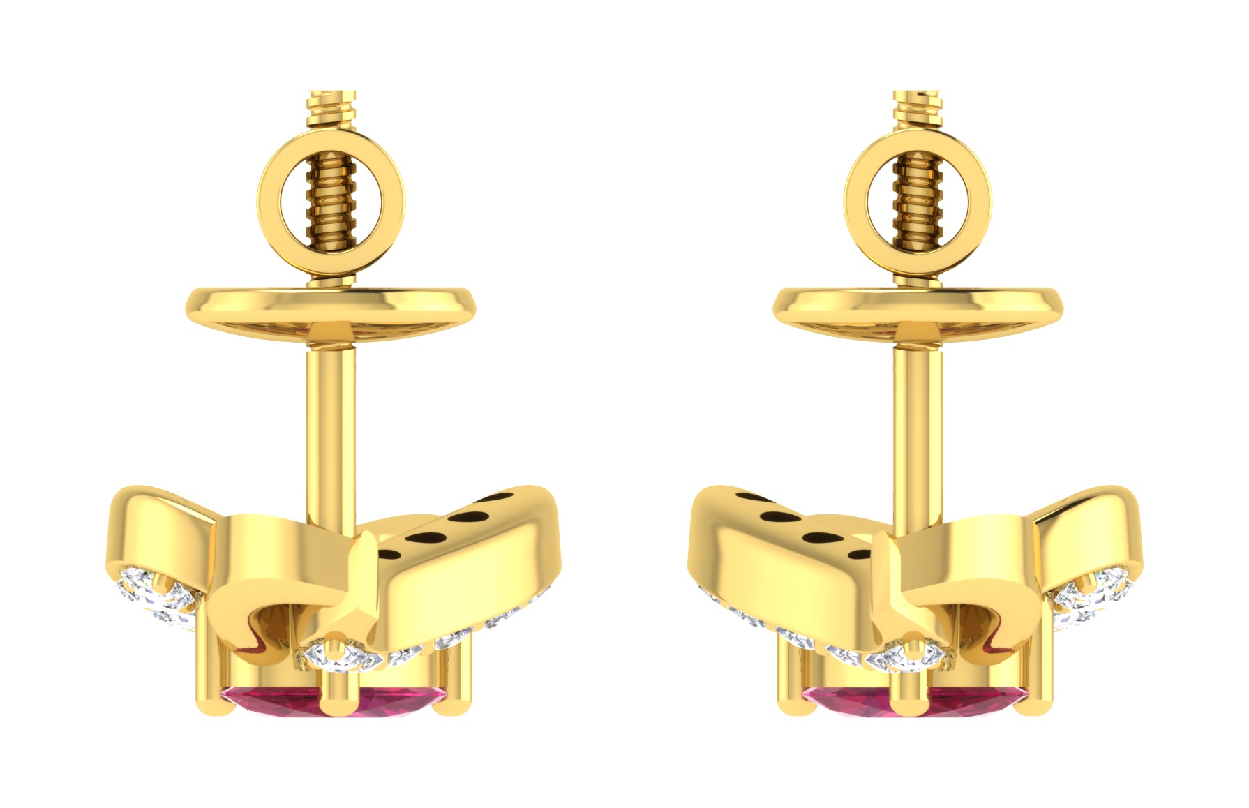 Elegant Set Pendant and earrings 3dm stl obj 3D Print Model 3D 3D print model_14