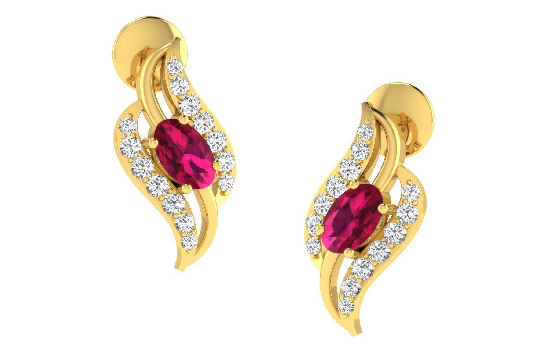 Elegant Set Pendant and earrings 3dm stl obj 3D Print Model 3D 3D print model_3