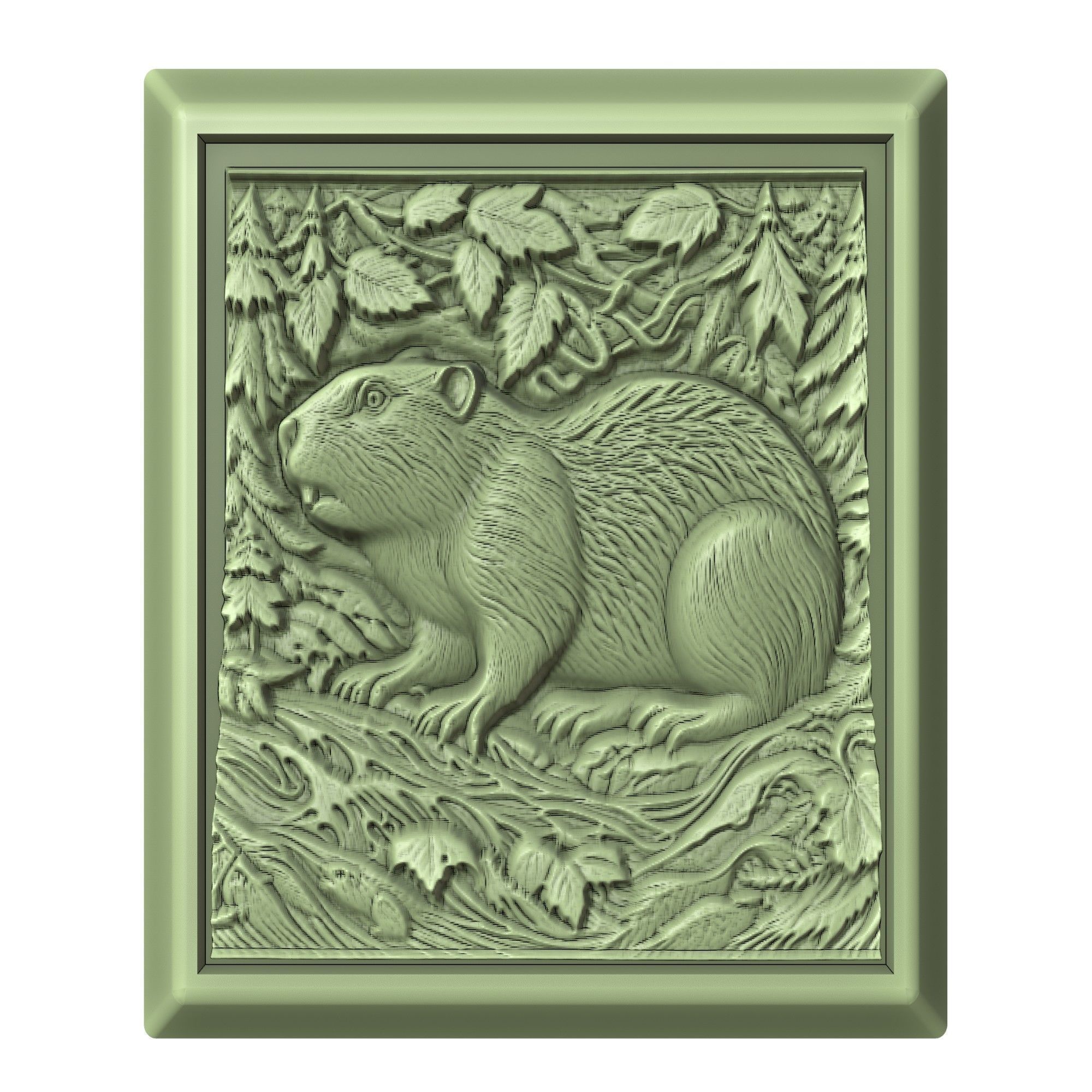 Beaver Animal 3D print model_2