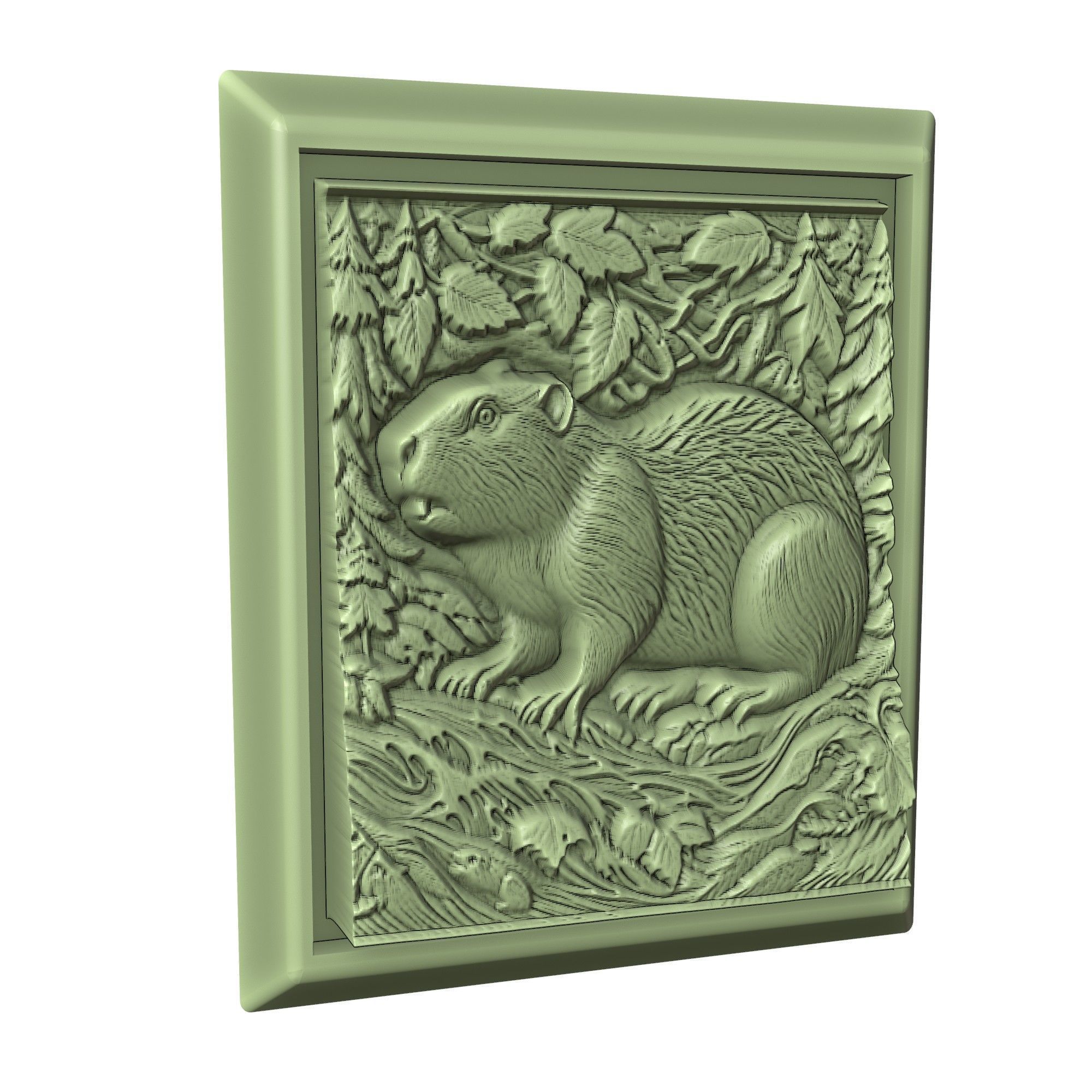Beaver Animal 3D print model_3