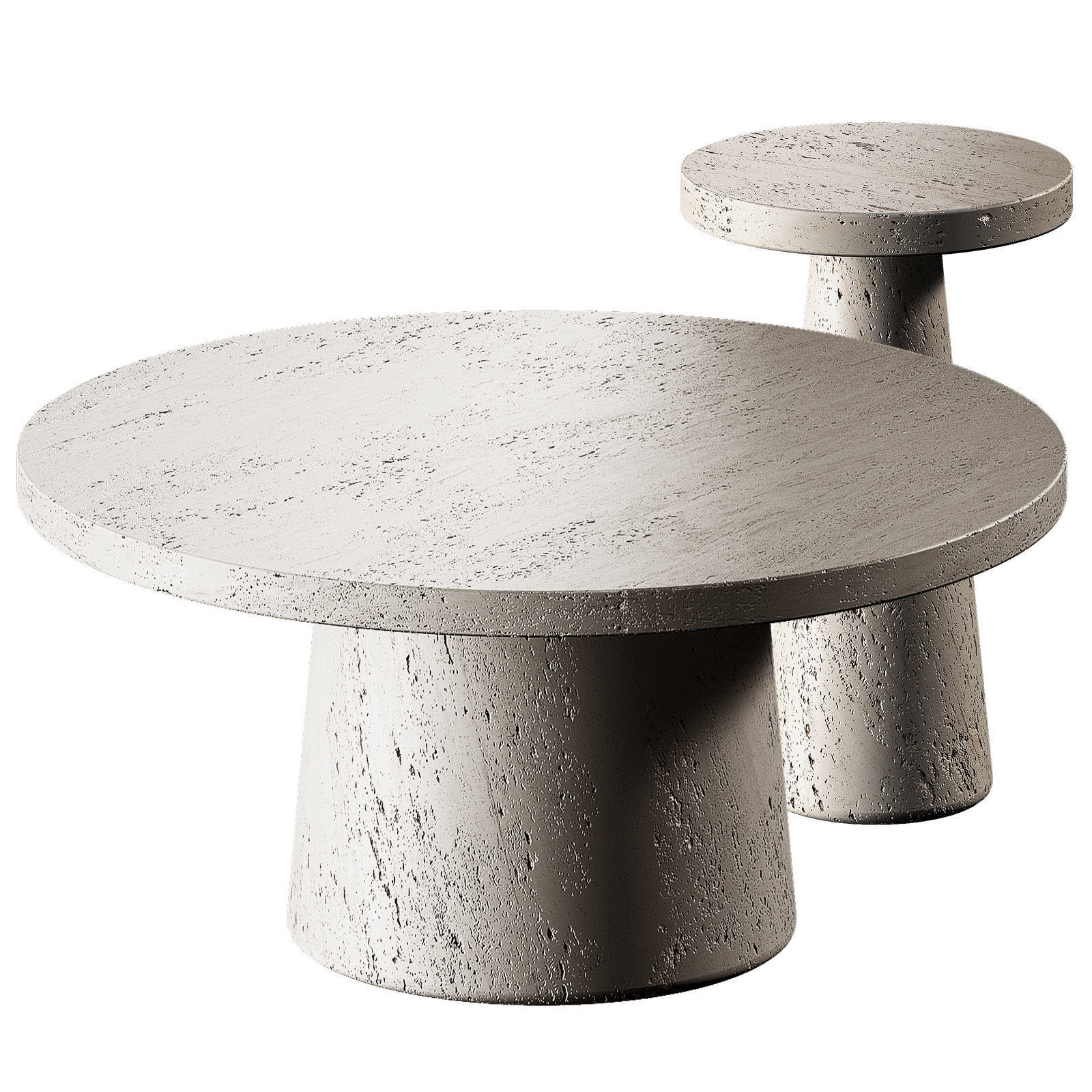 Willy Resin Coffee Table Crate Barrel 3 color options 3D model_11